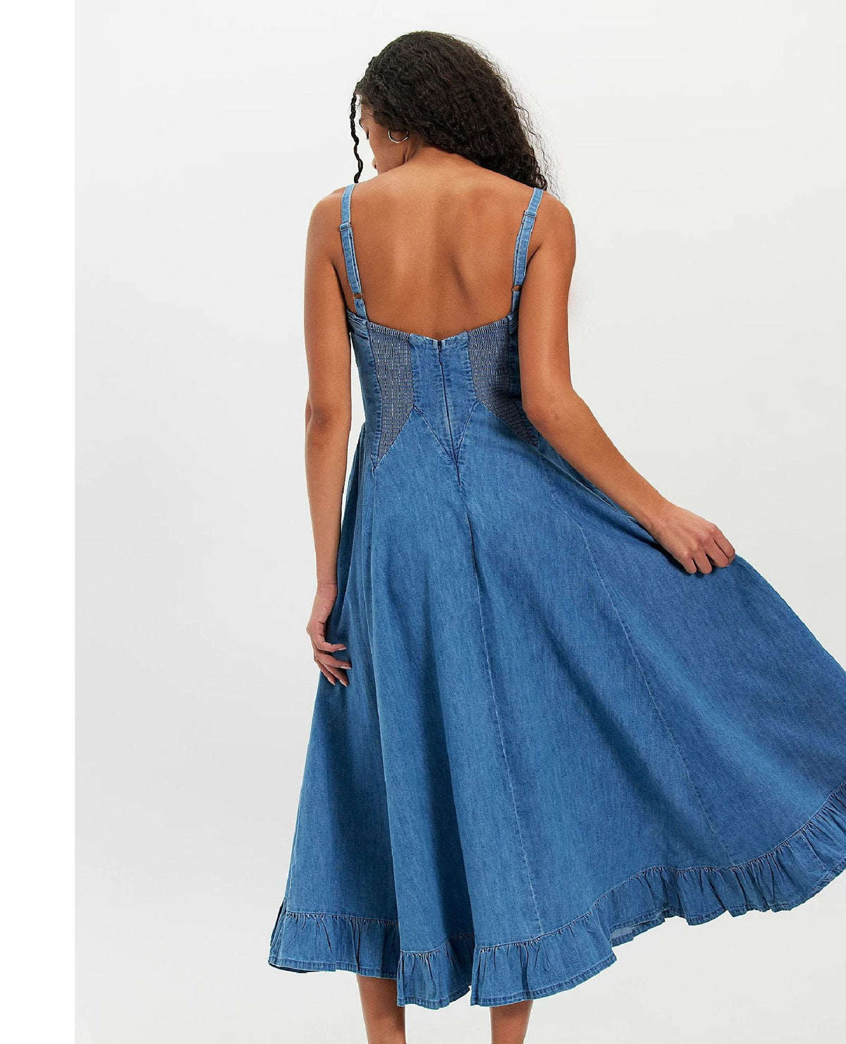 Another Season Boardwalk Blue Midi