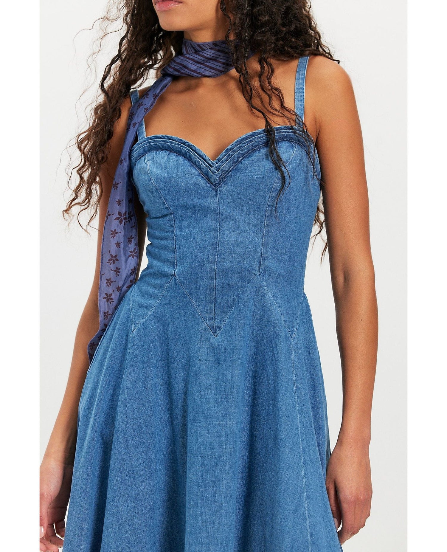Another Season Boardwalk Blue Midi