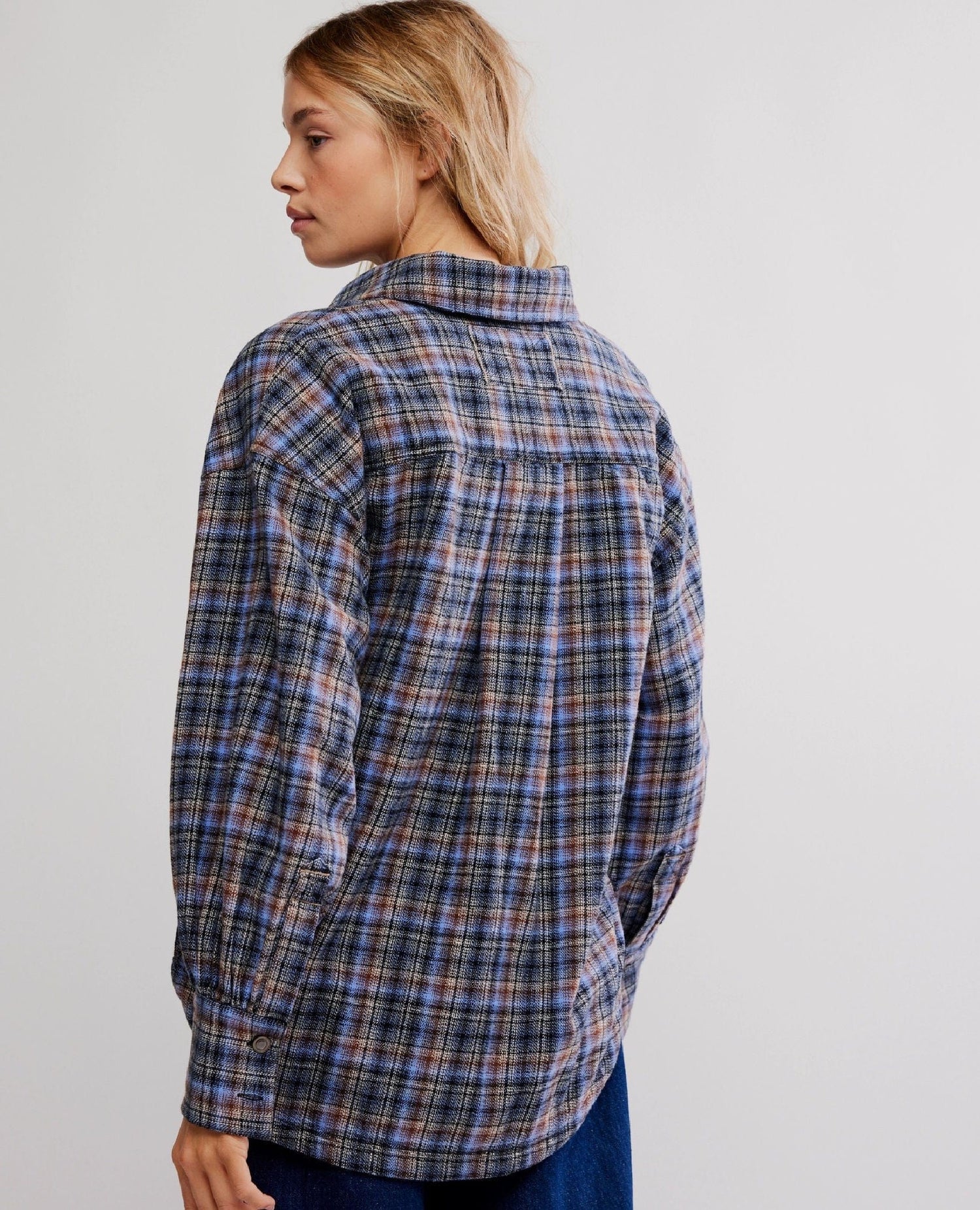 Ashley Flannel Shirt Blue Combo