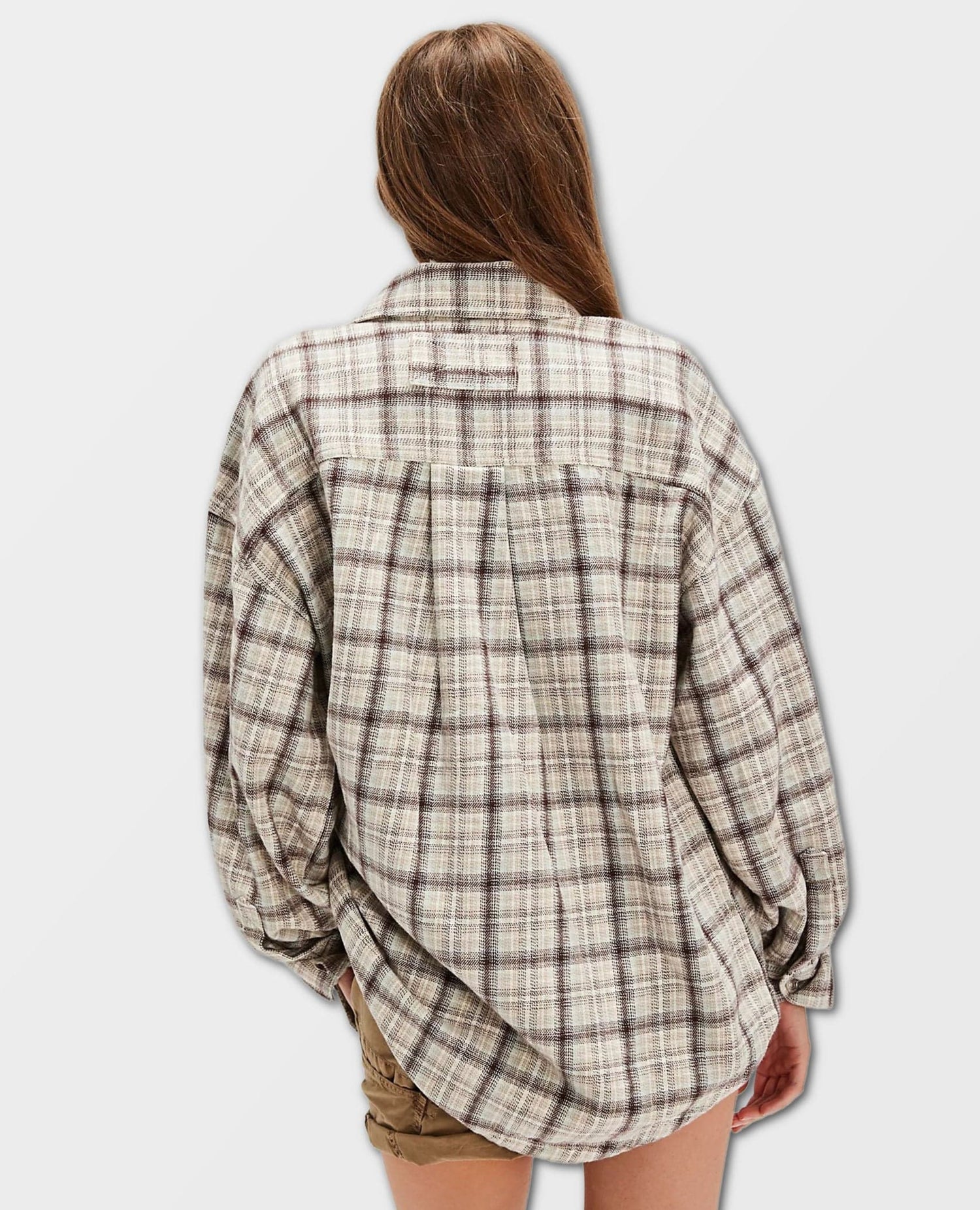 Ashley Plaid Shirt Ivory Combo
