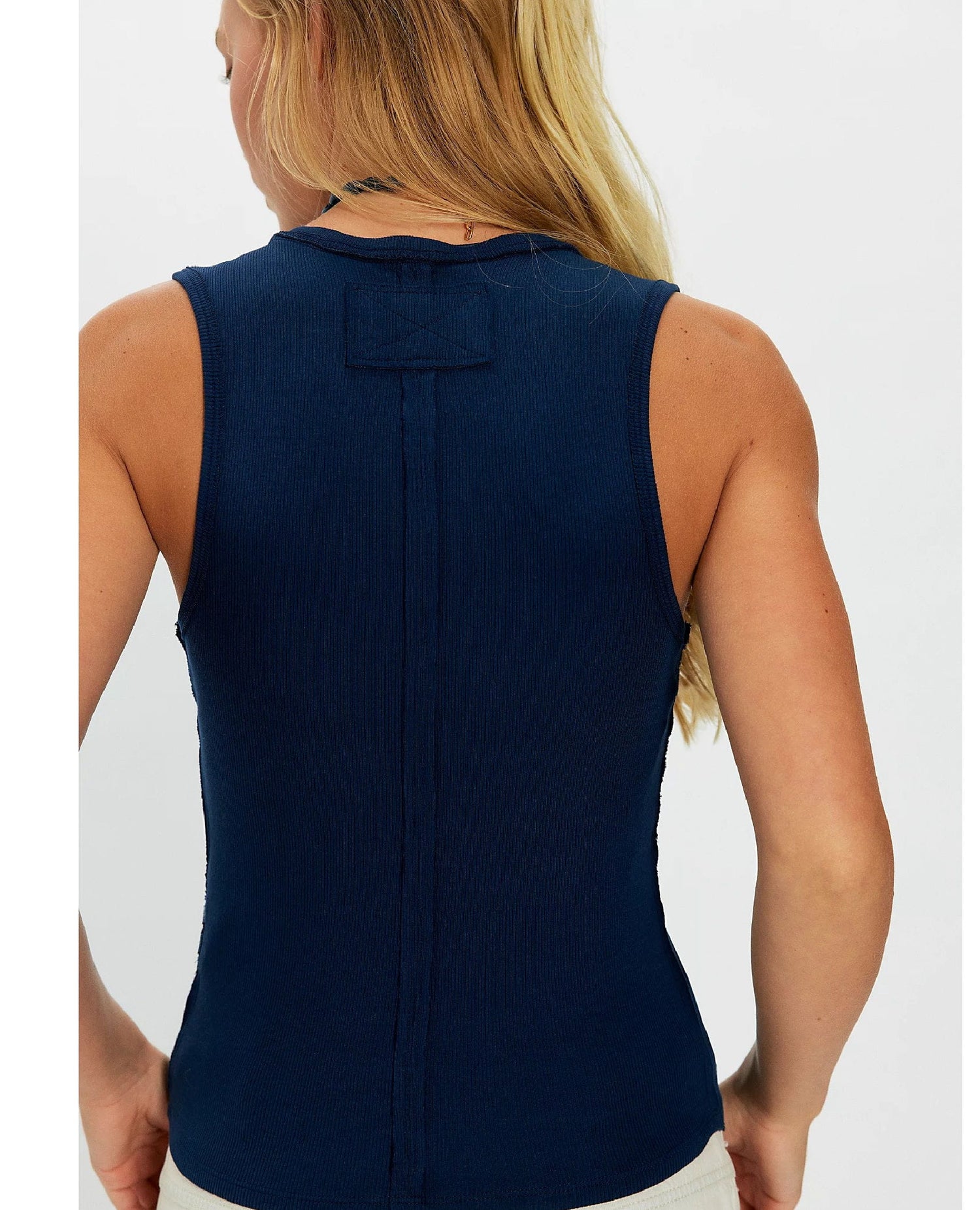 Neria V-Neck Tank Deep Iris