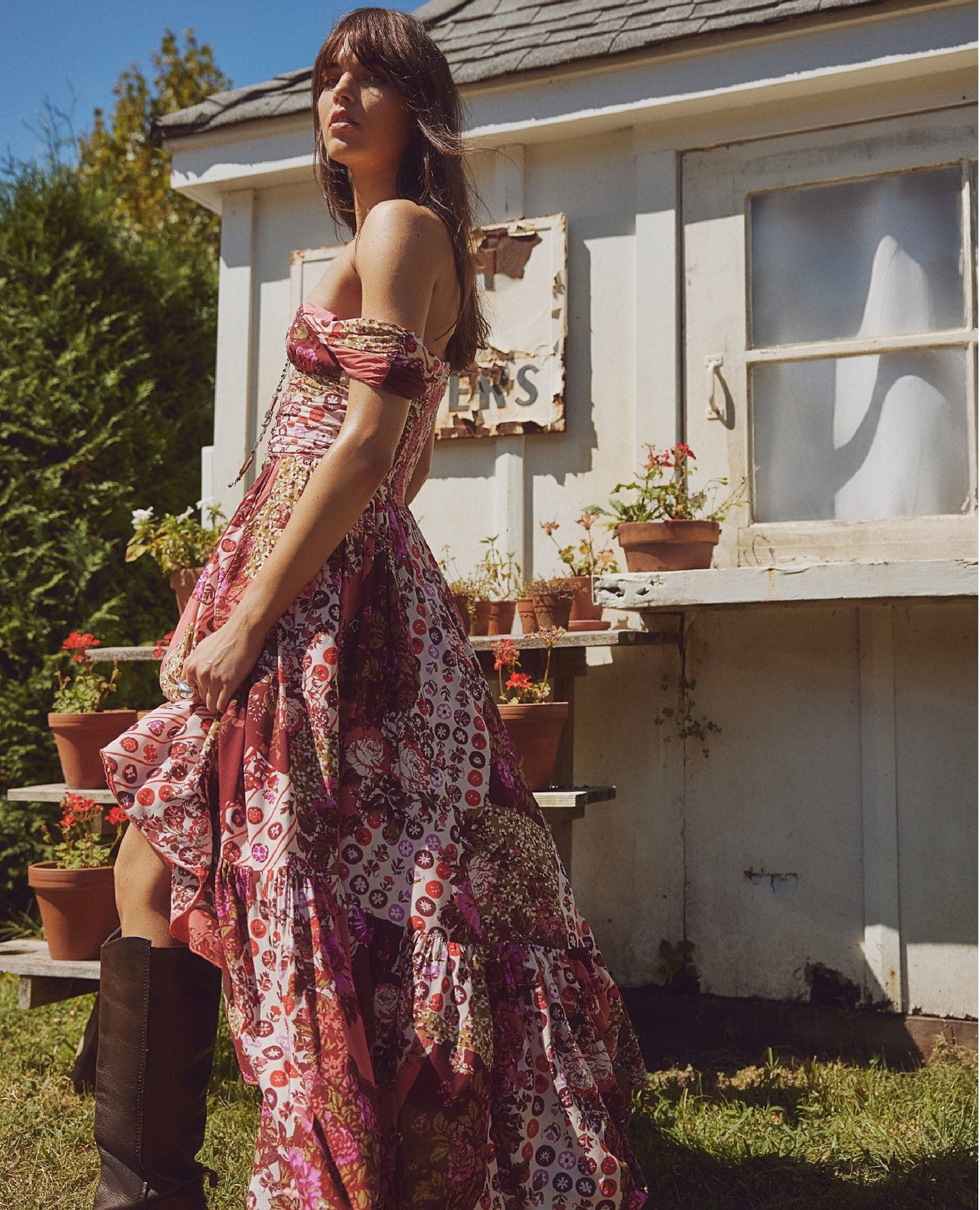 Sasha Strawberry Maxi Dress
