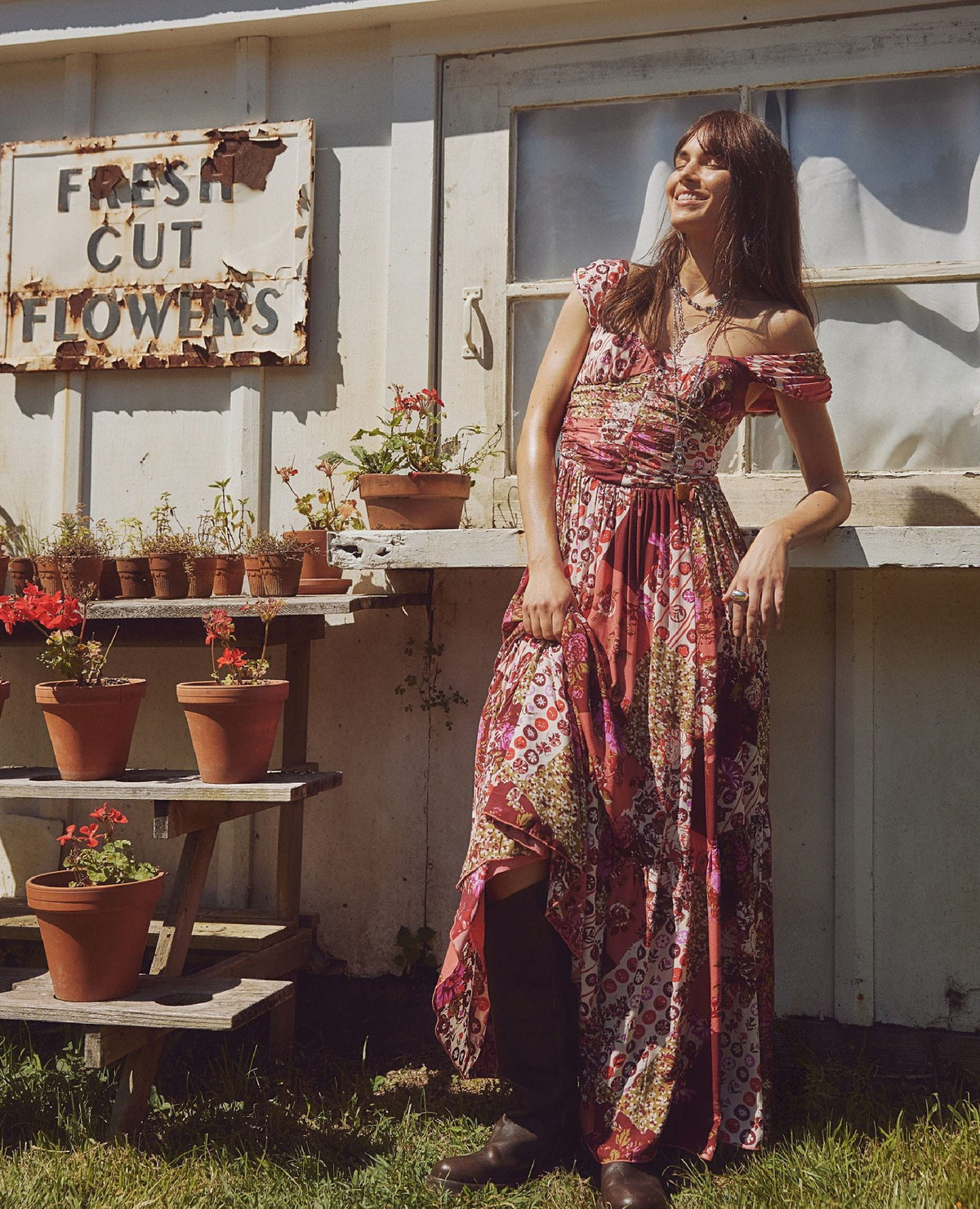 Sasha Strawberry Maxi Dress