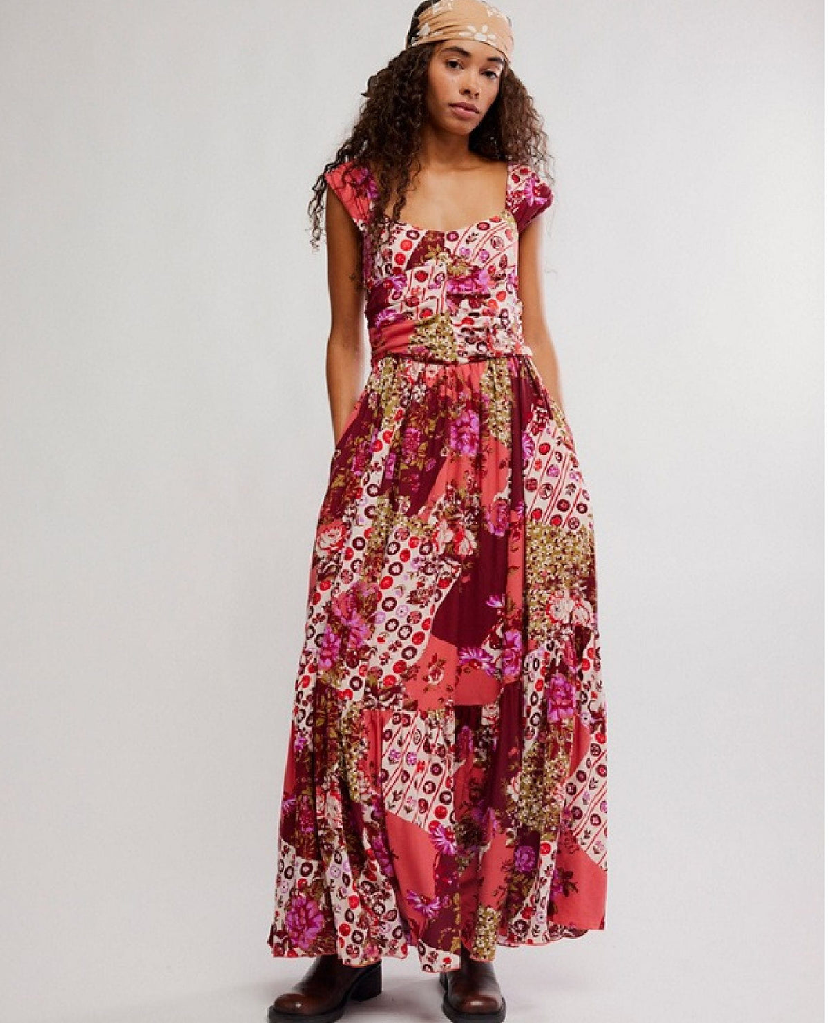 Sasha Strawberry Maxi Dress