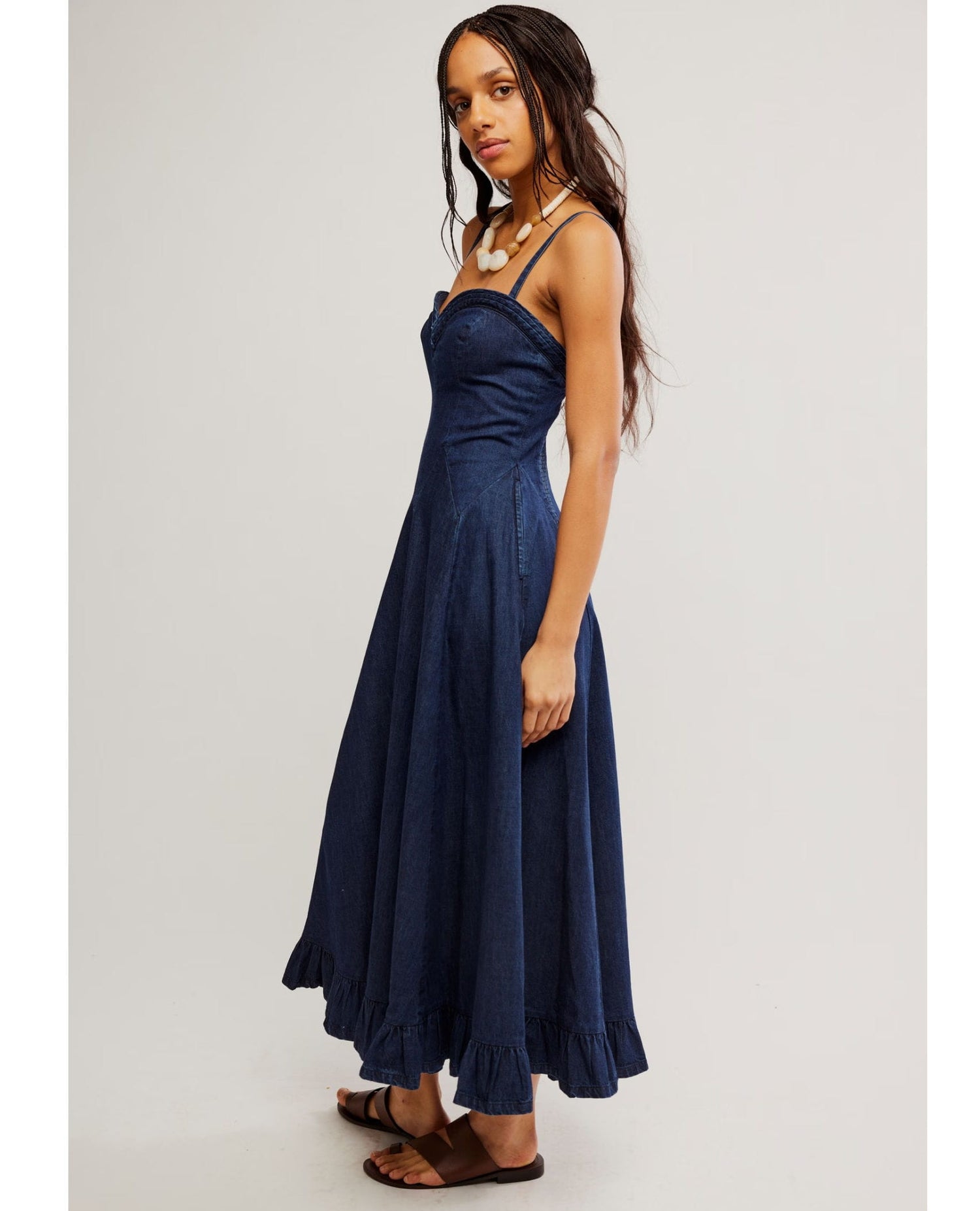 Another Season Midi Denim Dress