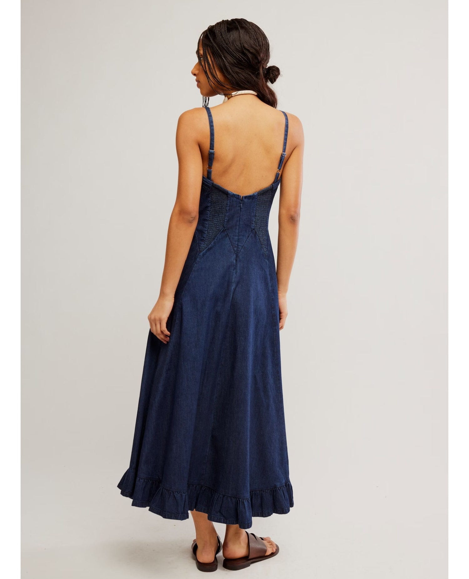 Another Season Midi Denim Dress