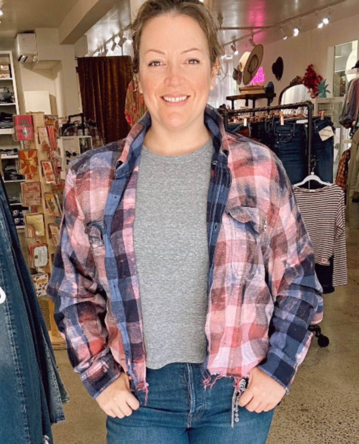 Indigo Sunset Flannel One Size