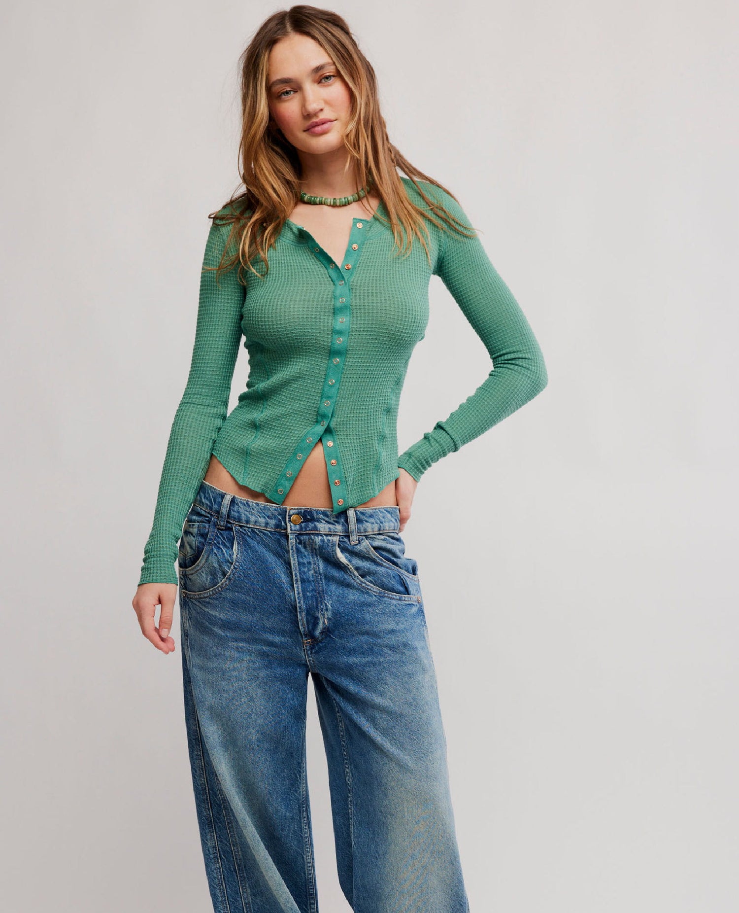 Going Places Cardi Thermal Pine Lake