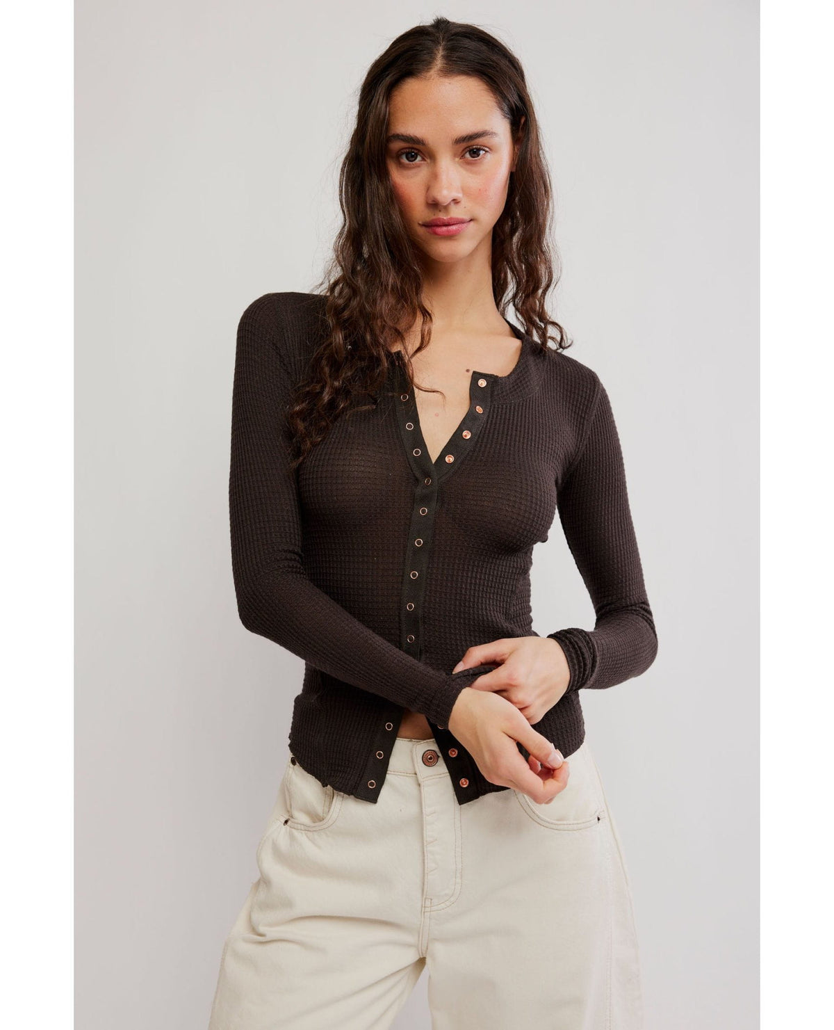 Going Places Cardi Deep Fudge
