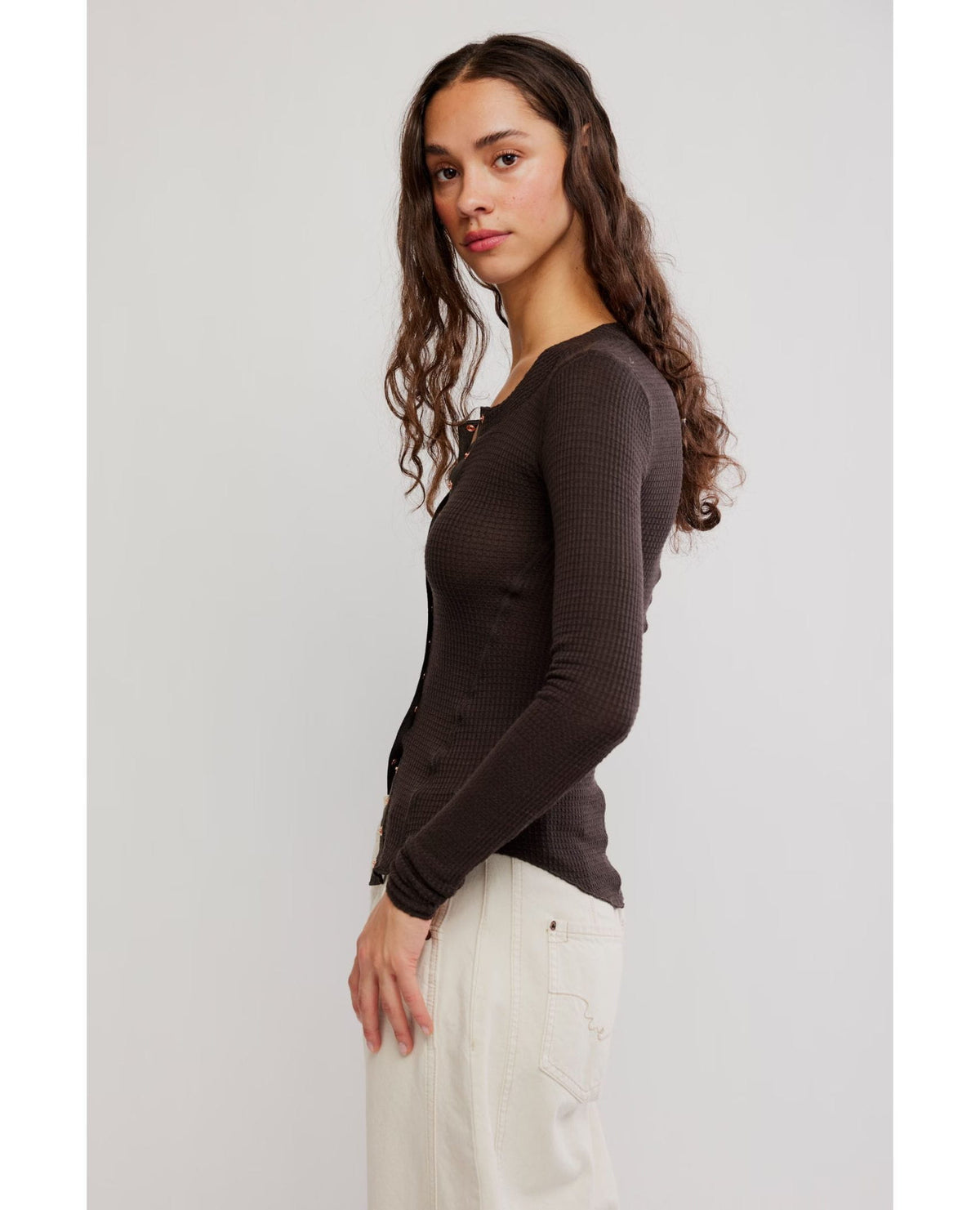 Going Places Cardi Deep Fudge