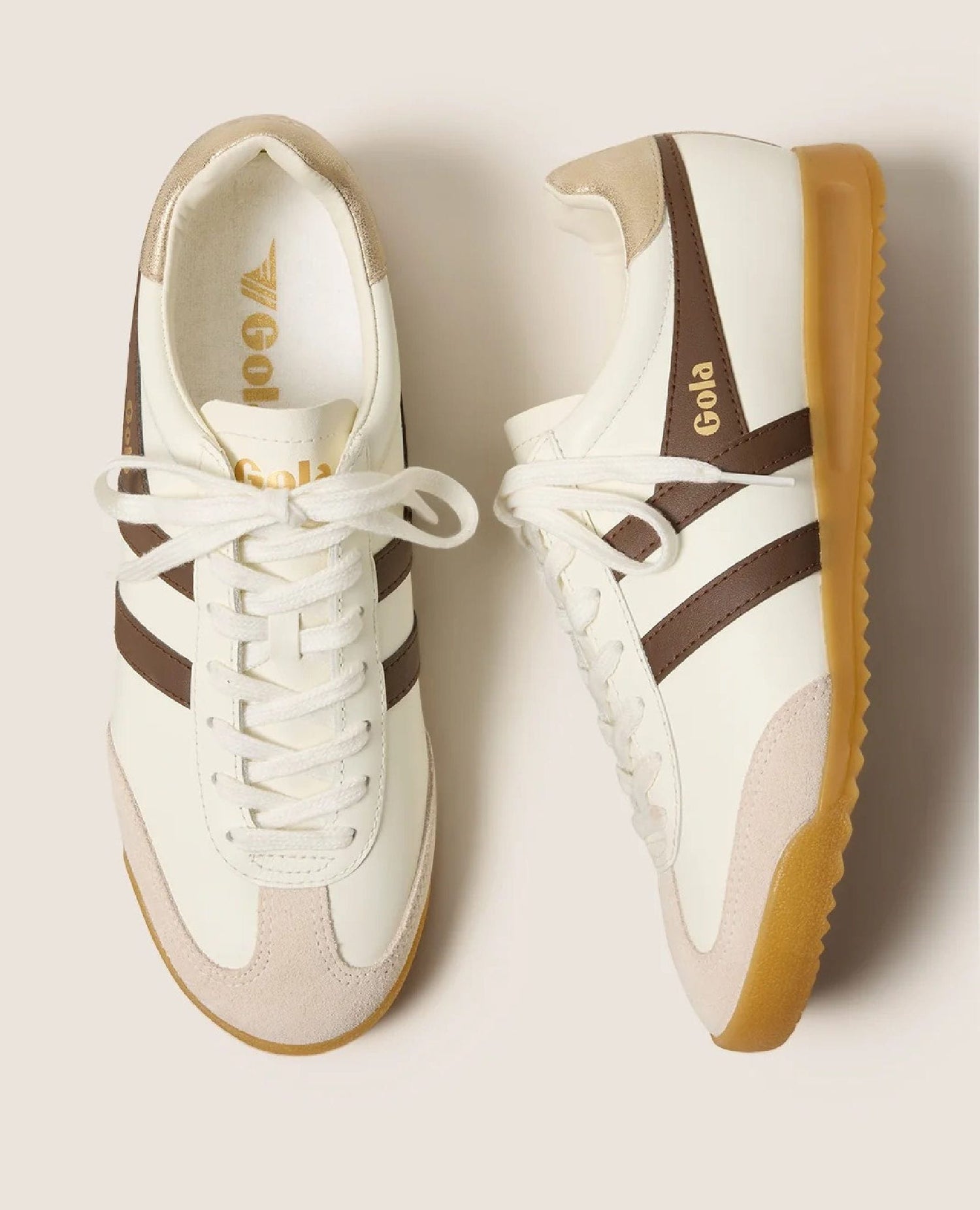 Torpedo Leather Sneaker Dark Brown/Gold