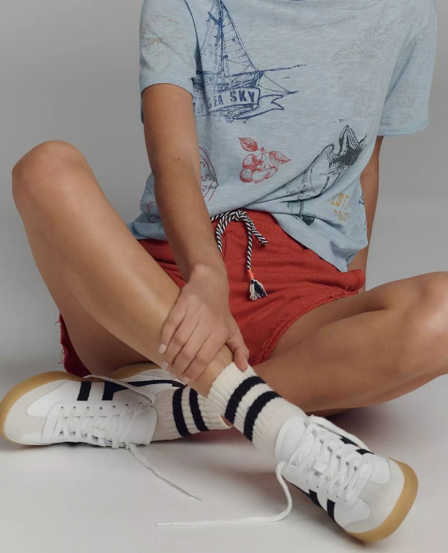 Gola Cyclone Leather Sneaker White/Black/Gum