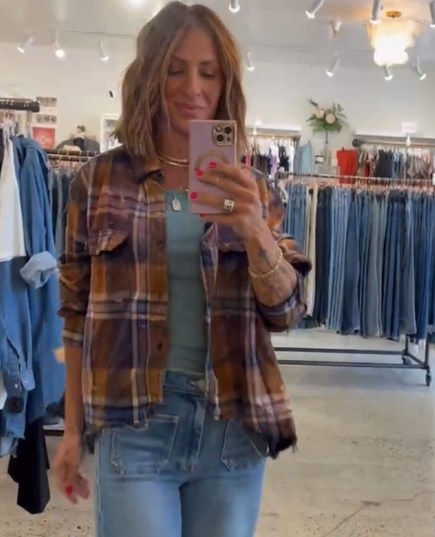 Golden Hour Flannel One Size
