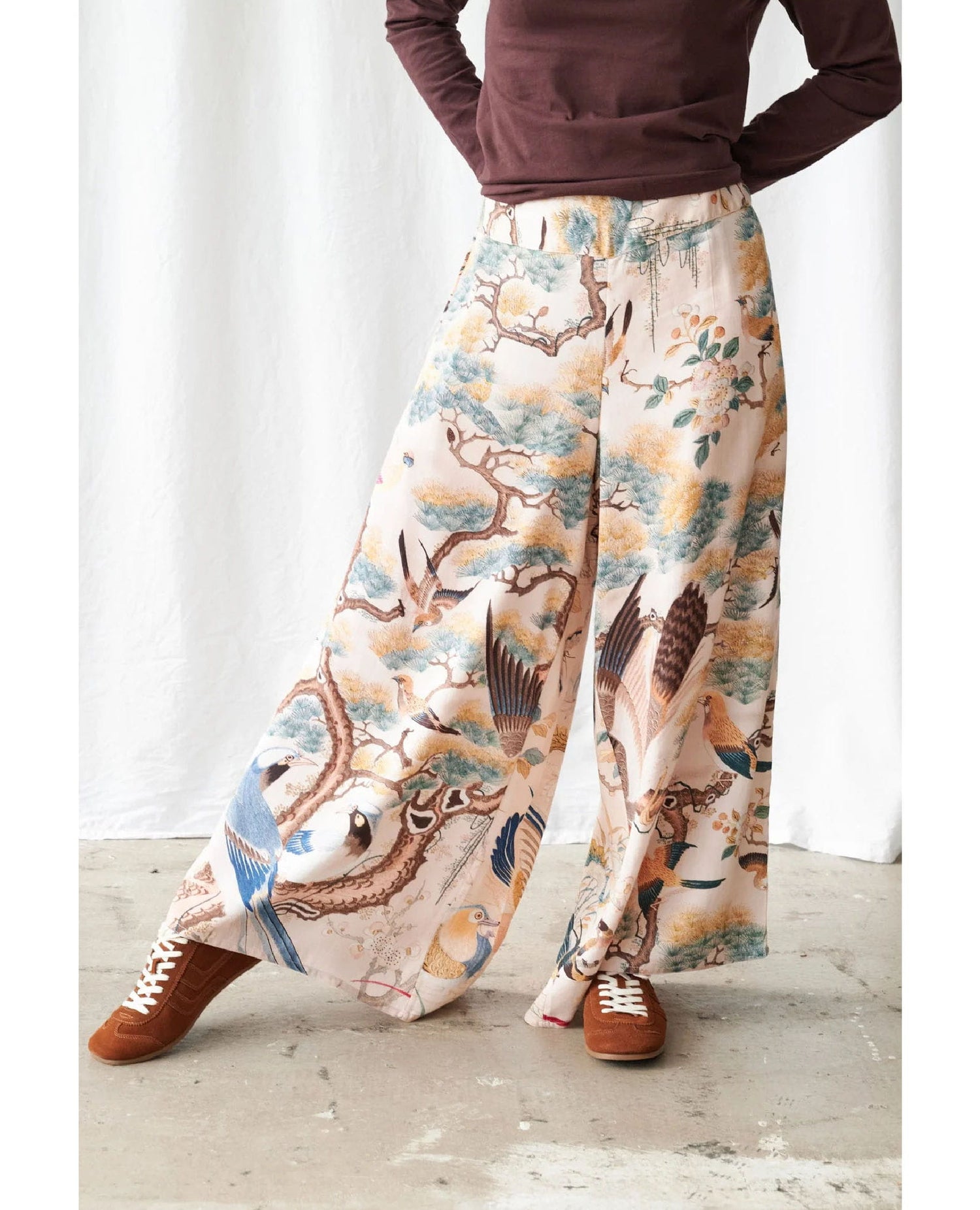 Hummingbird Nude Palazzo Pants