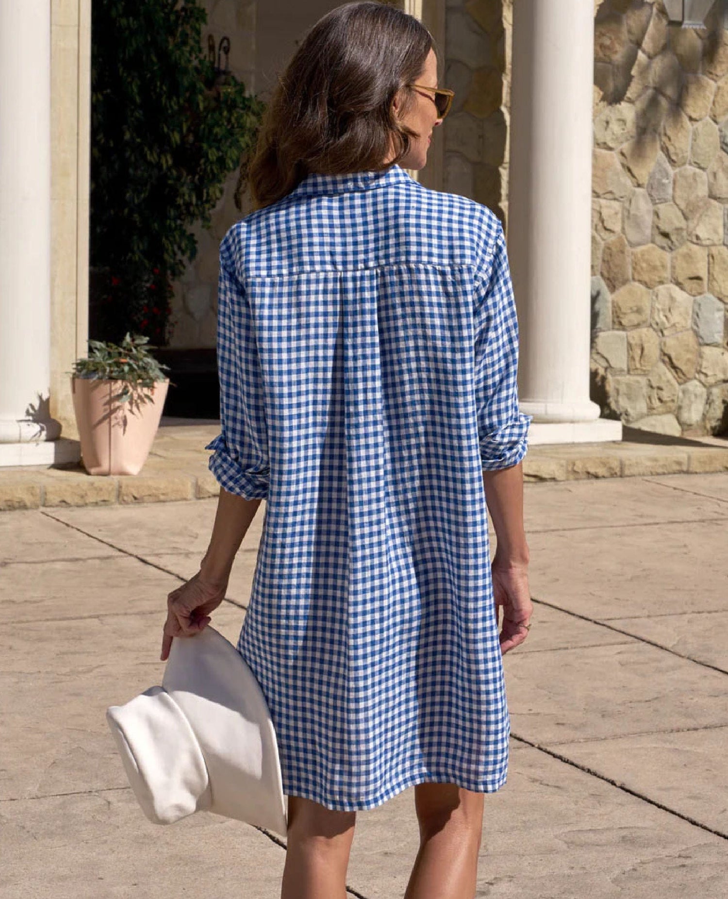 Hunter Shirt Dress Spring Blue