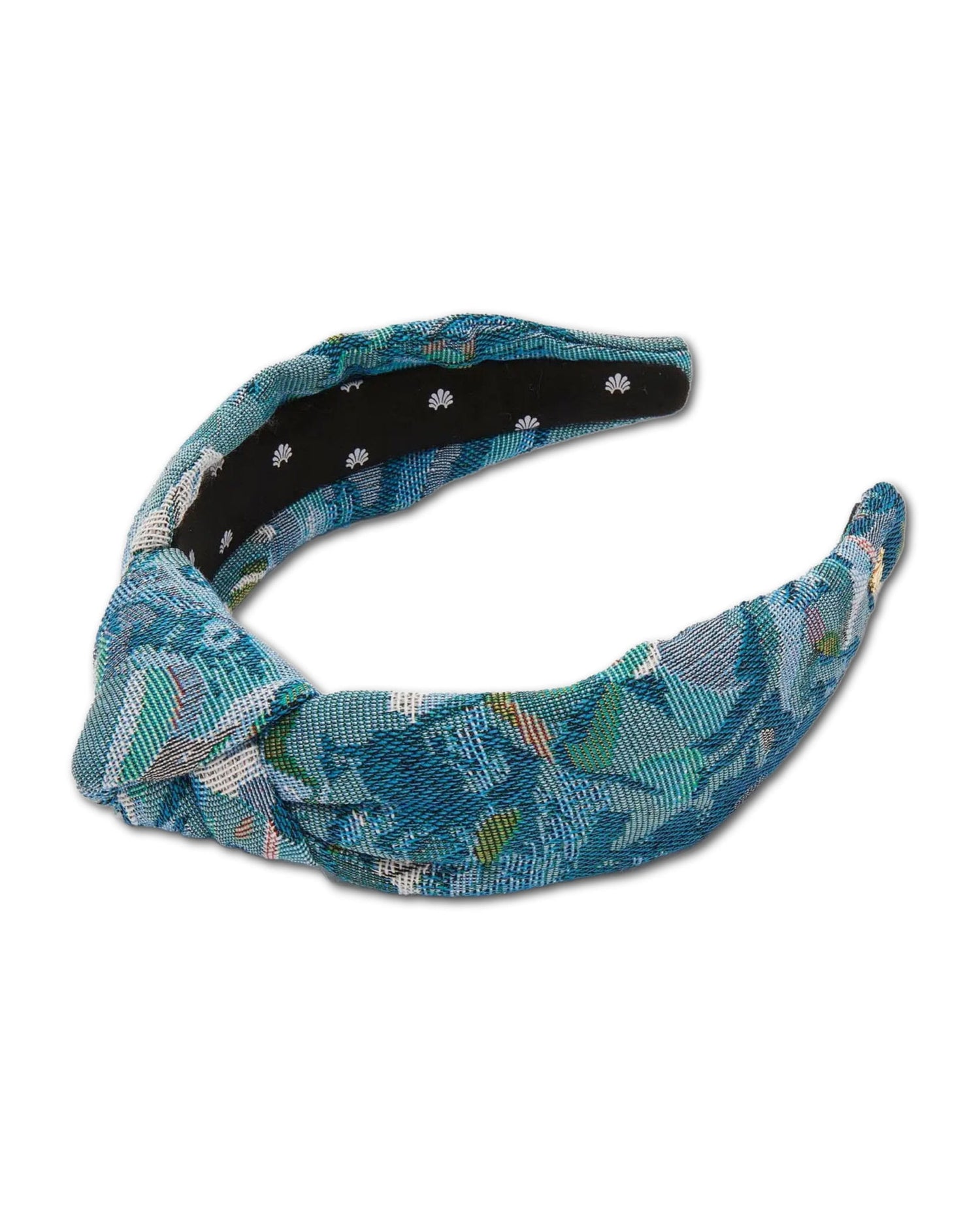 Imperial Blue Knotted Floral Headband