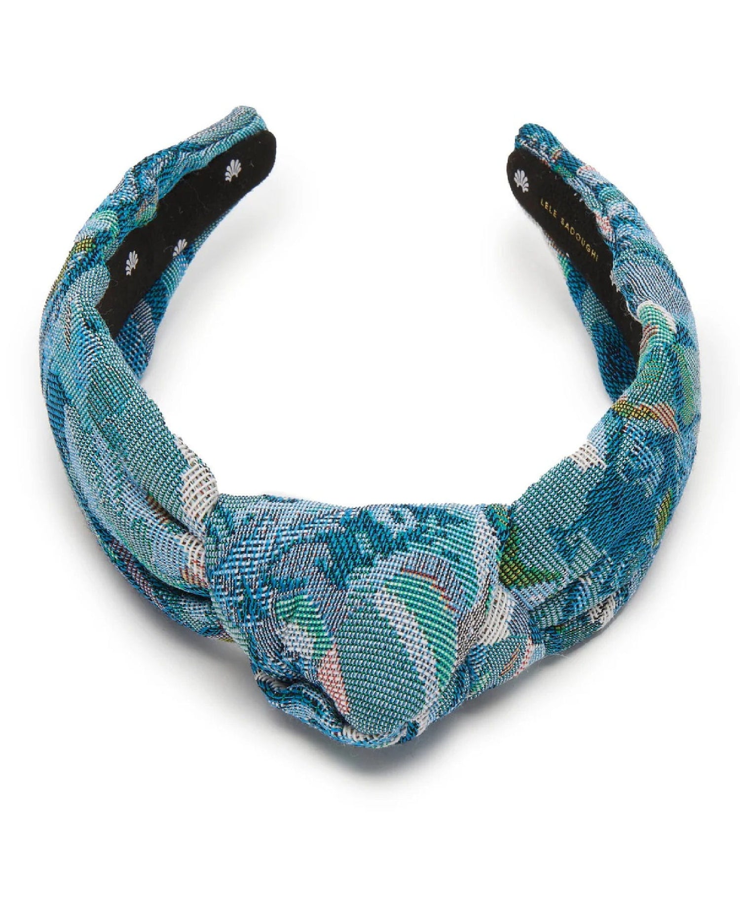 Imperial Blue Knotted Floral Headband