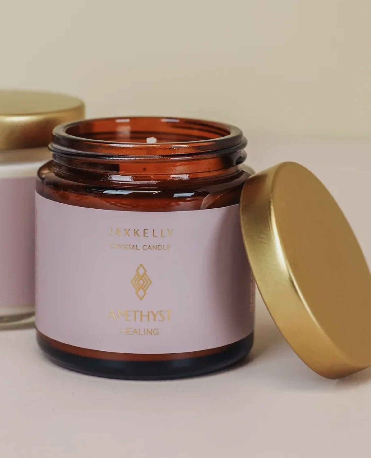 Crystal Candle Amethyst 4oz