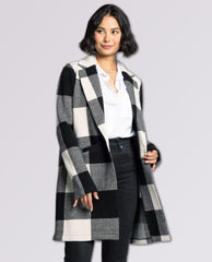 Kenzie Perfect Coat Black White