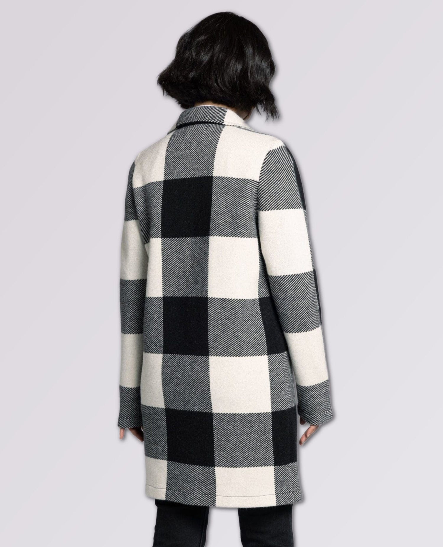 Kenzie Perfect Coat Black White