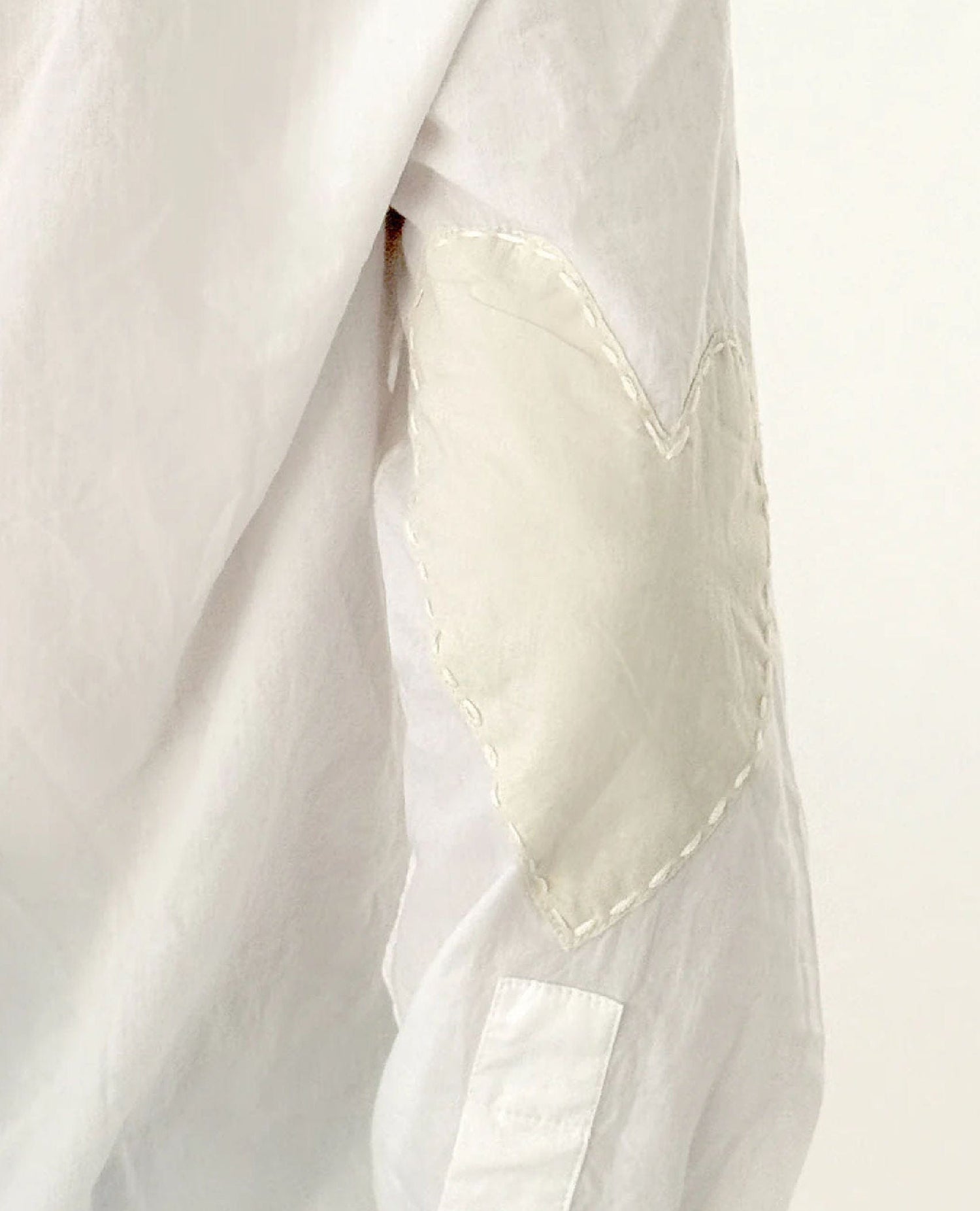 Jack Button Cross White Shirt
