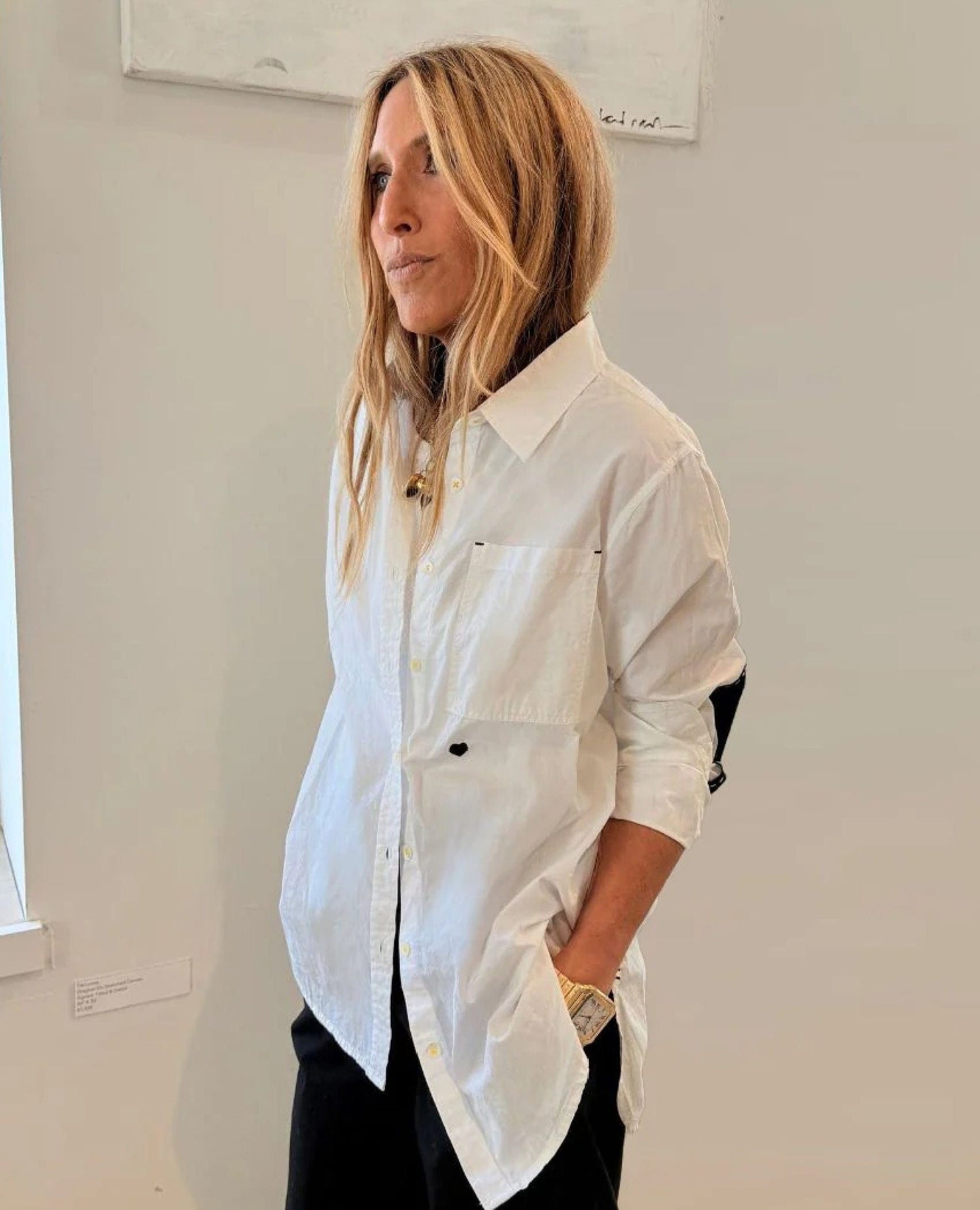 Kerri Rosenthal Black Heart White Shirt