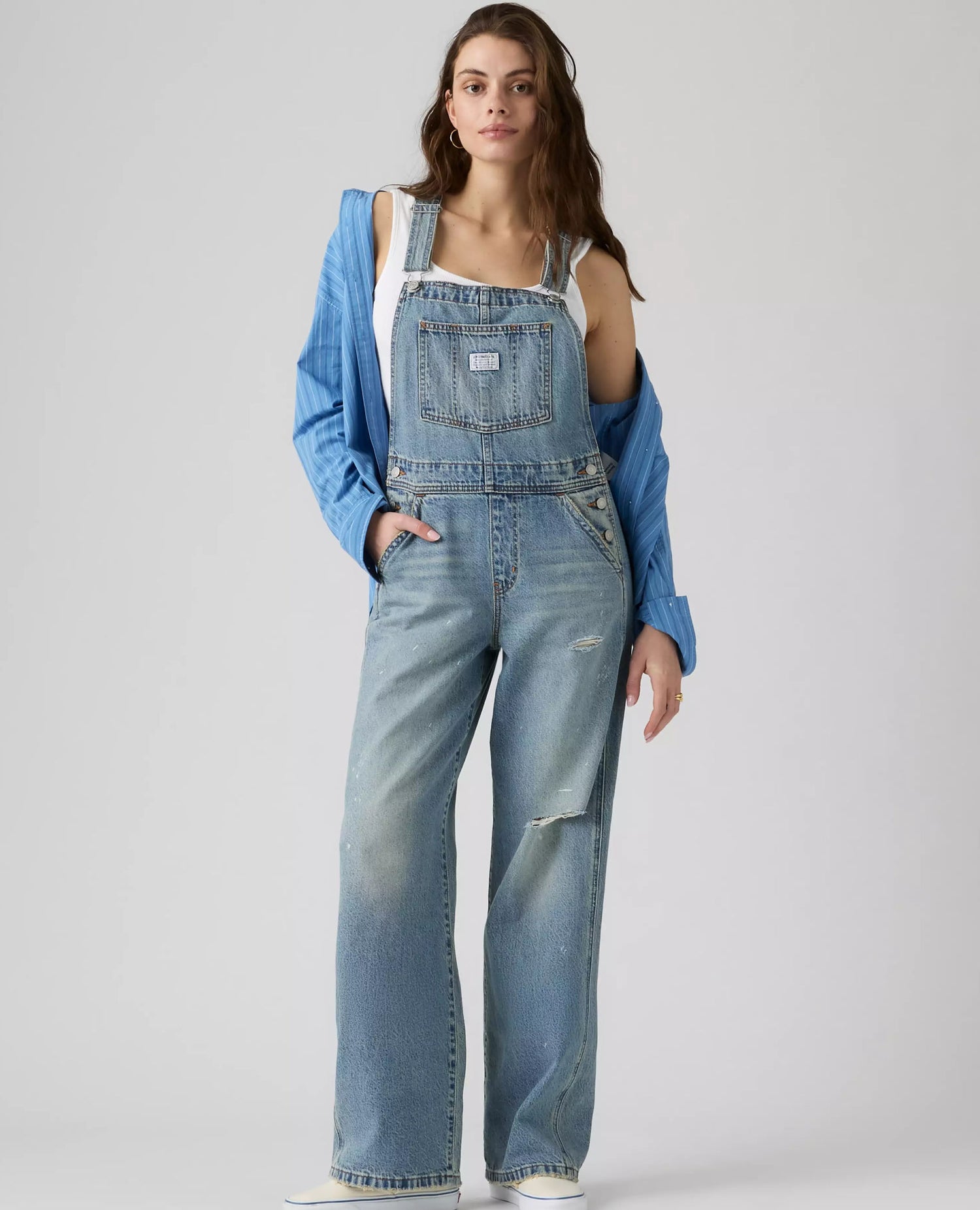 Vintage Baggy Light Wash Overall