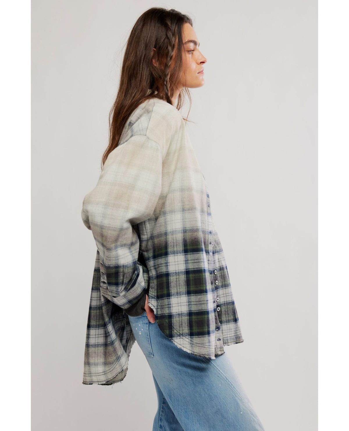 Lexi Plaid Shirt Green Combo