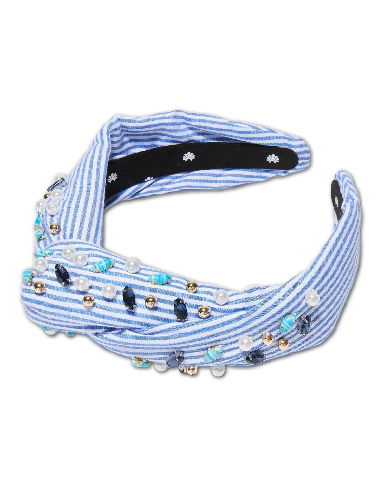 Marlene Embellished Seersucker Headband
