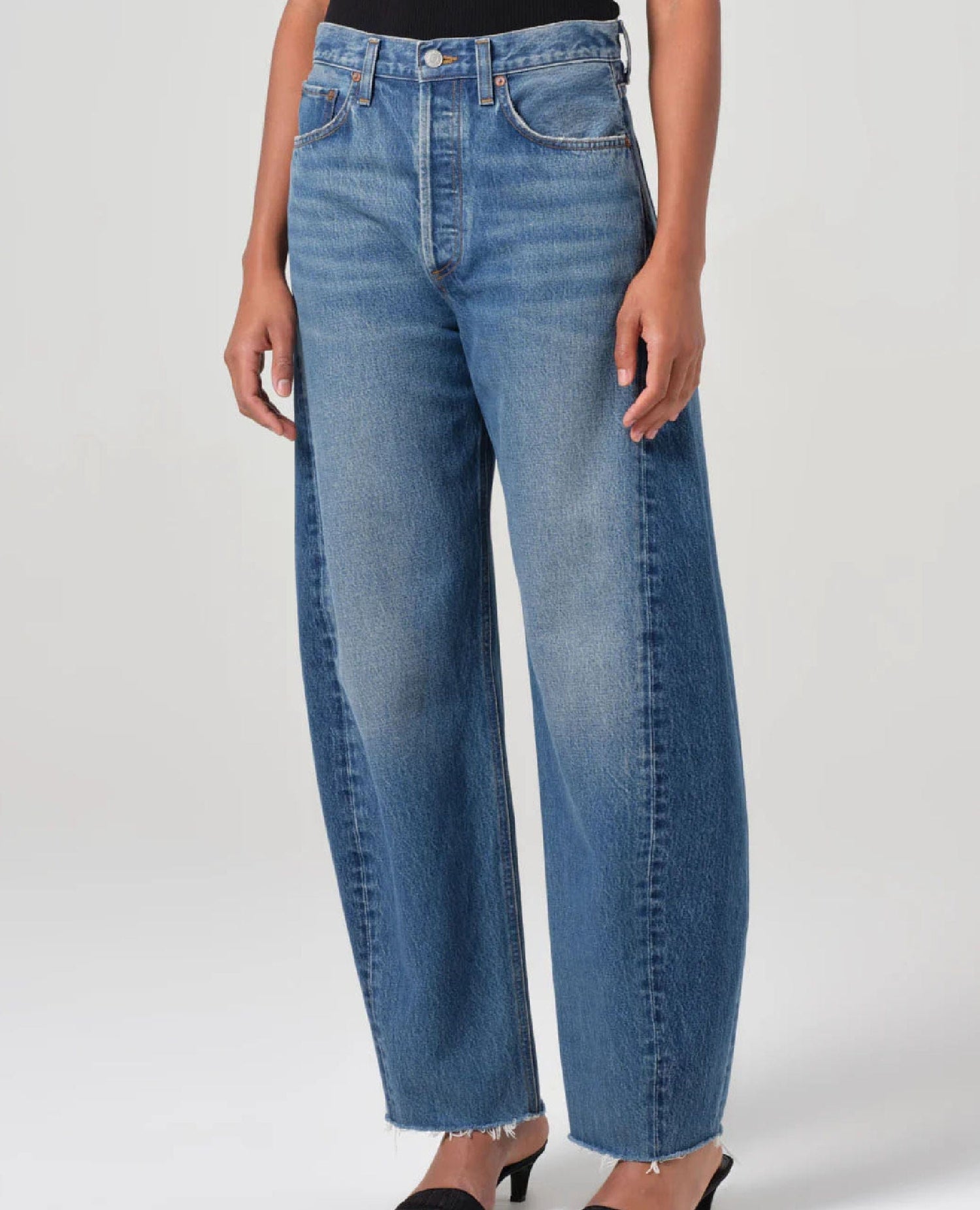 Agolde Luna Pieced Jean In Split