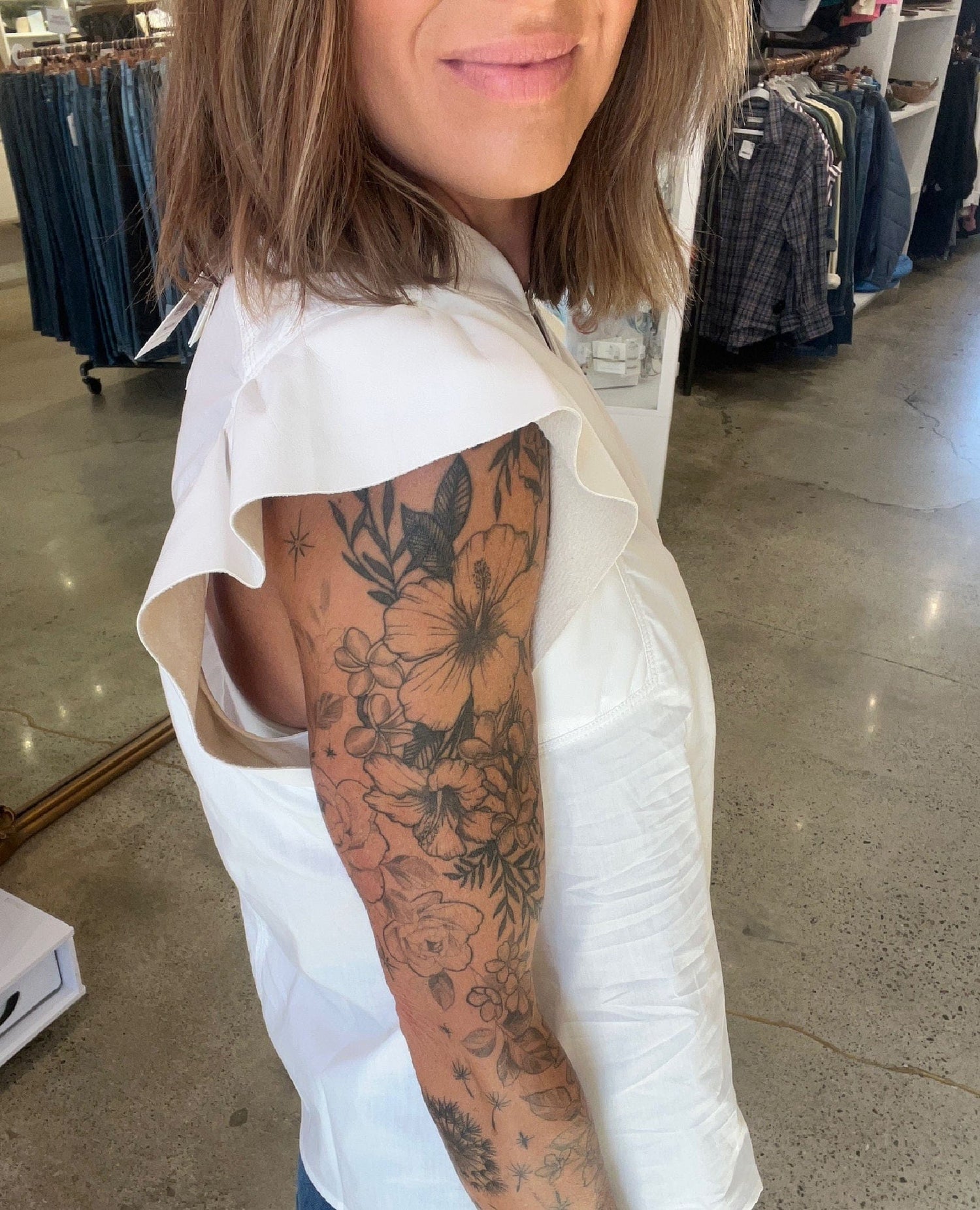 Melissa Nepton Blair Top Sleeveless Off White