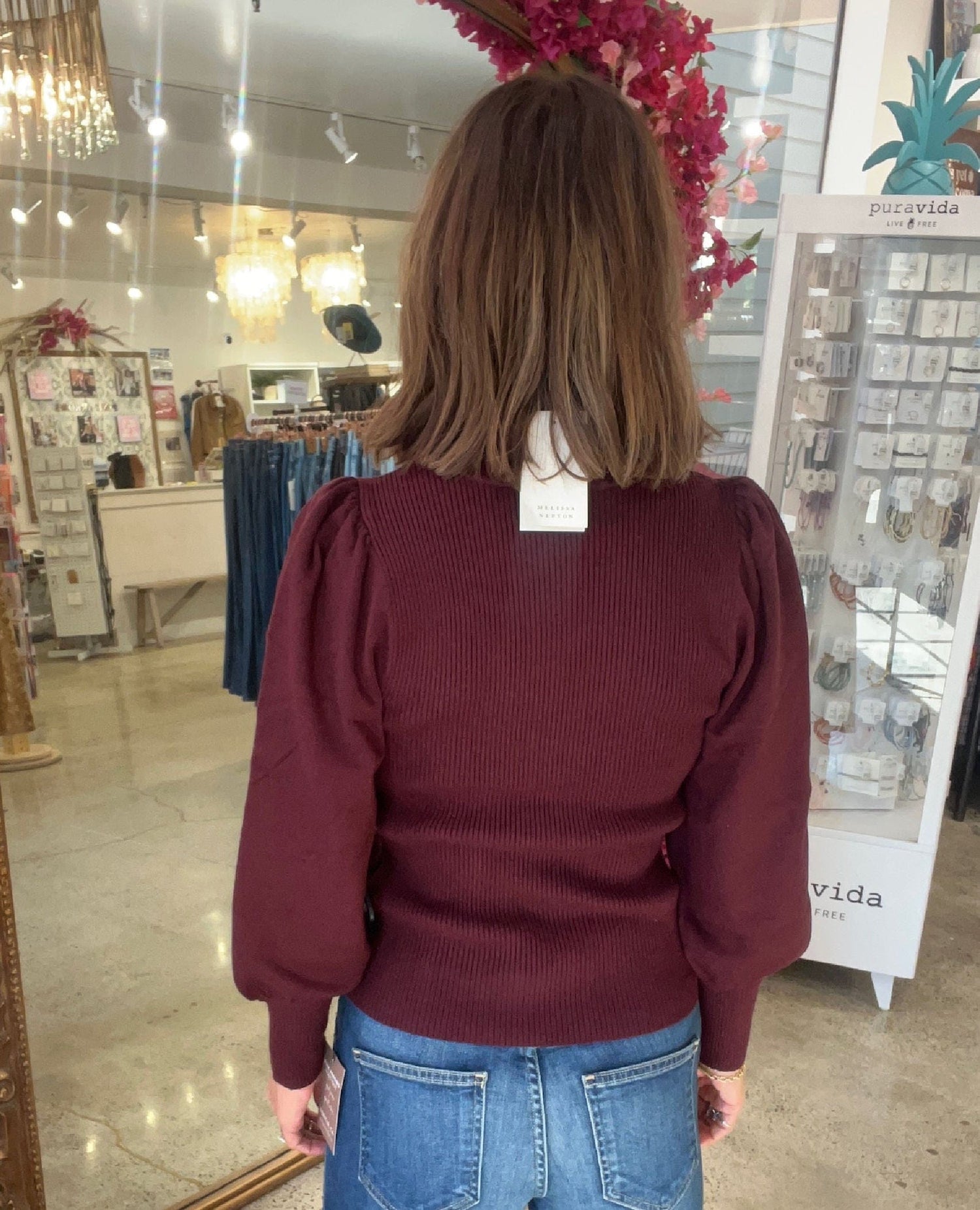 Melissa Nepton Ash Sweater Burgundy