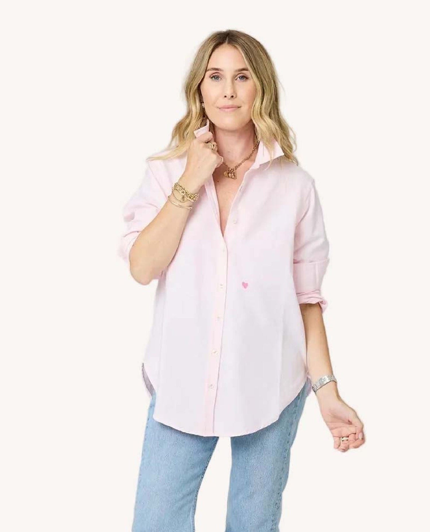 Kerri Rosenthal Shirt Pink Heart