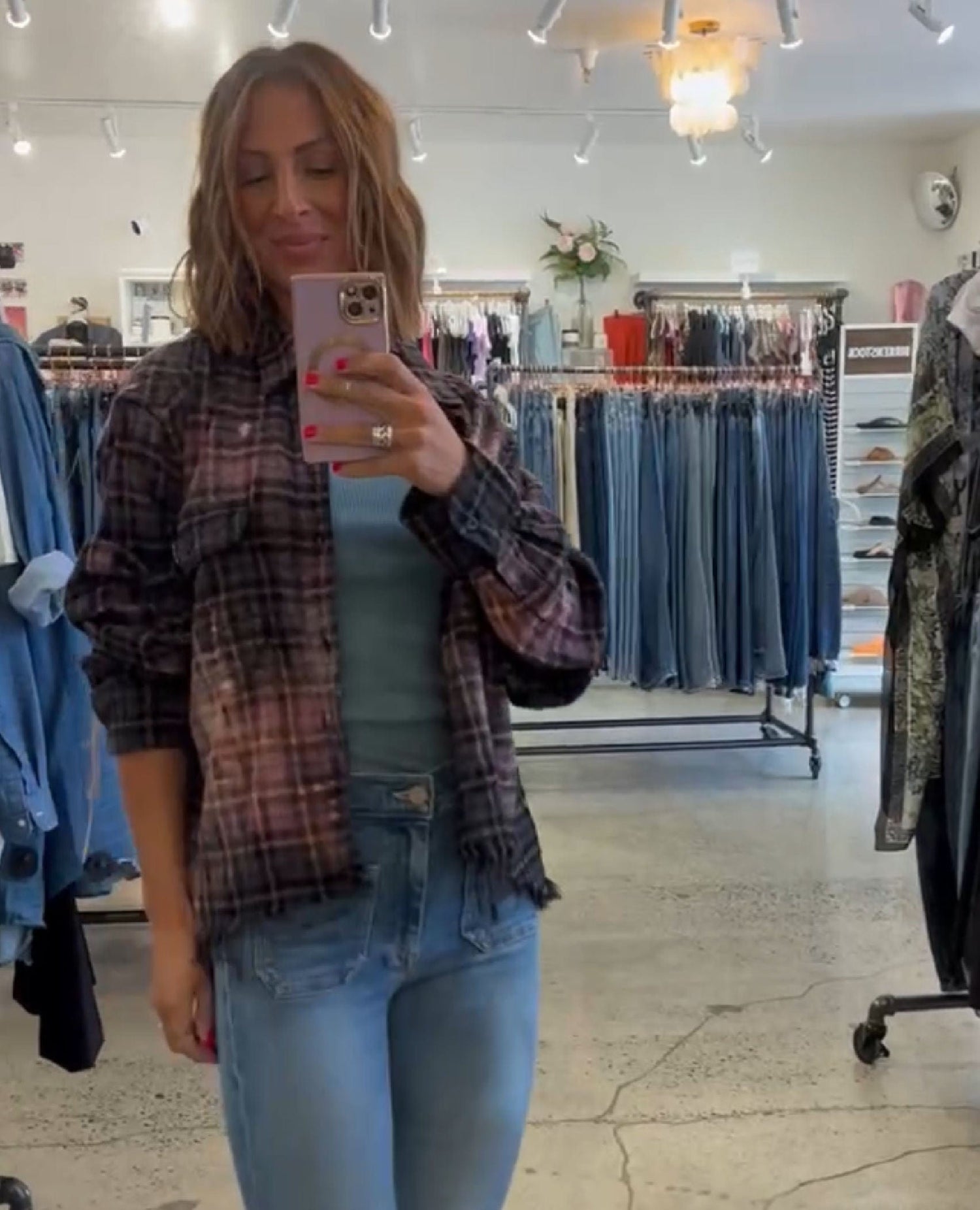 ๐ Midnight Stardust Flannel One Size