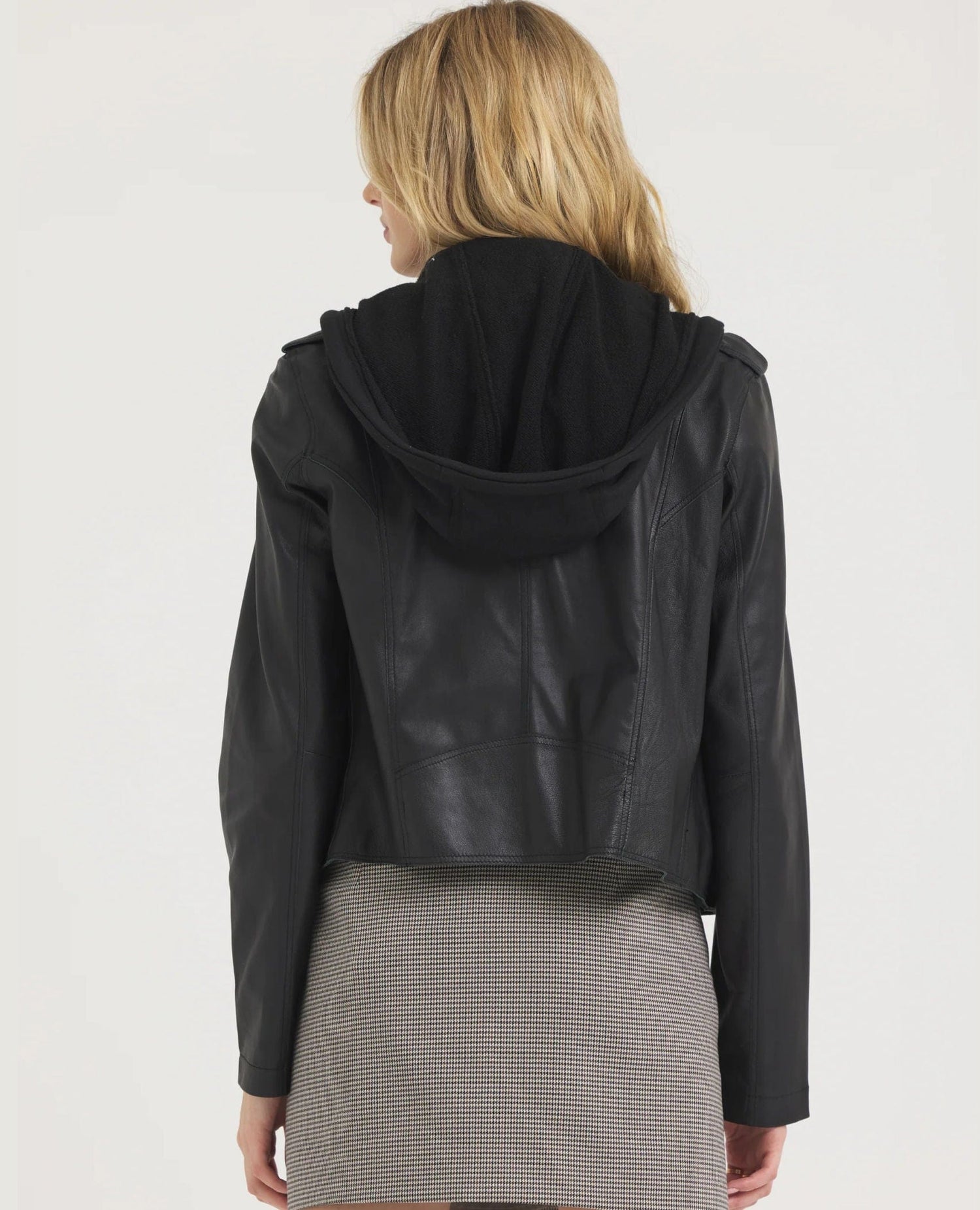 Molly Washable Leather Jacket Black