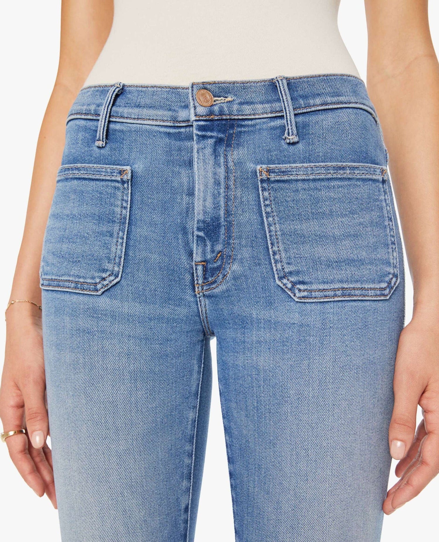 Patch Pocket Weekender Jean Poppin Wheelies