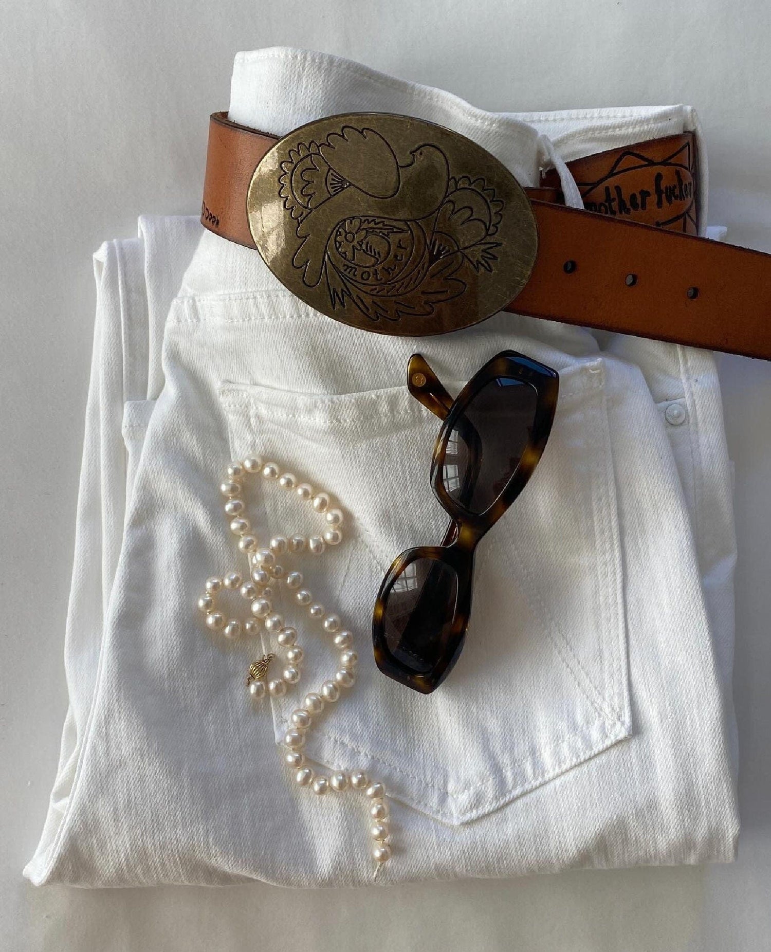 Mother F*cker The Ranch Belt Brown