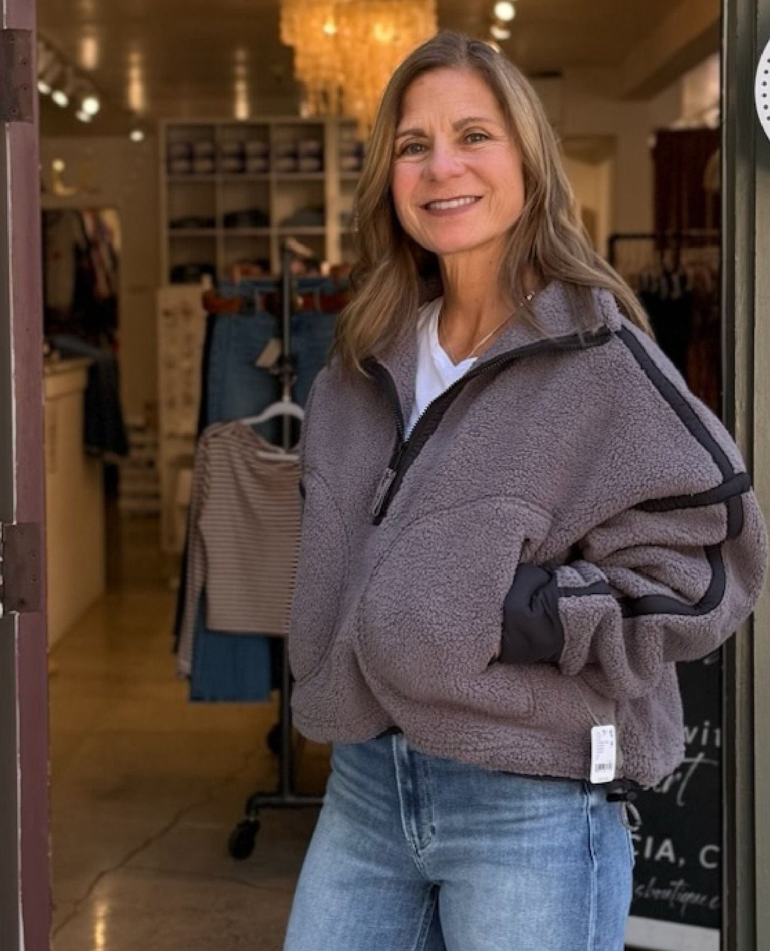 Mountain High Half Zip Fleece Gunmetal