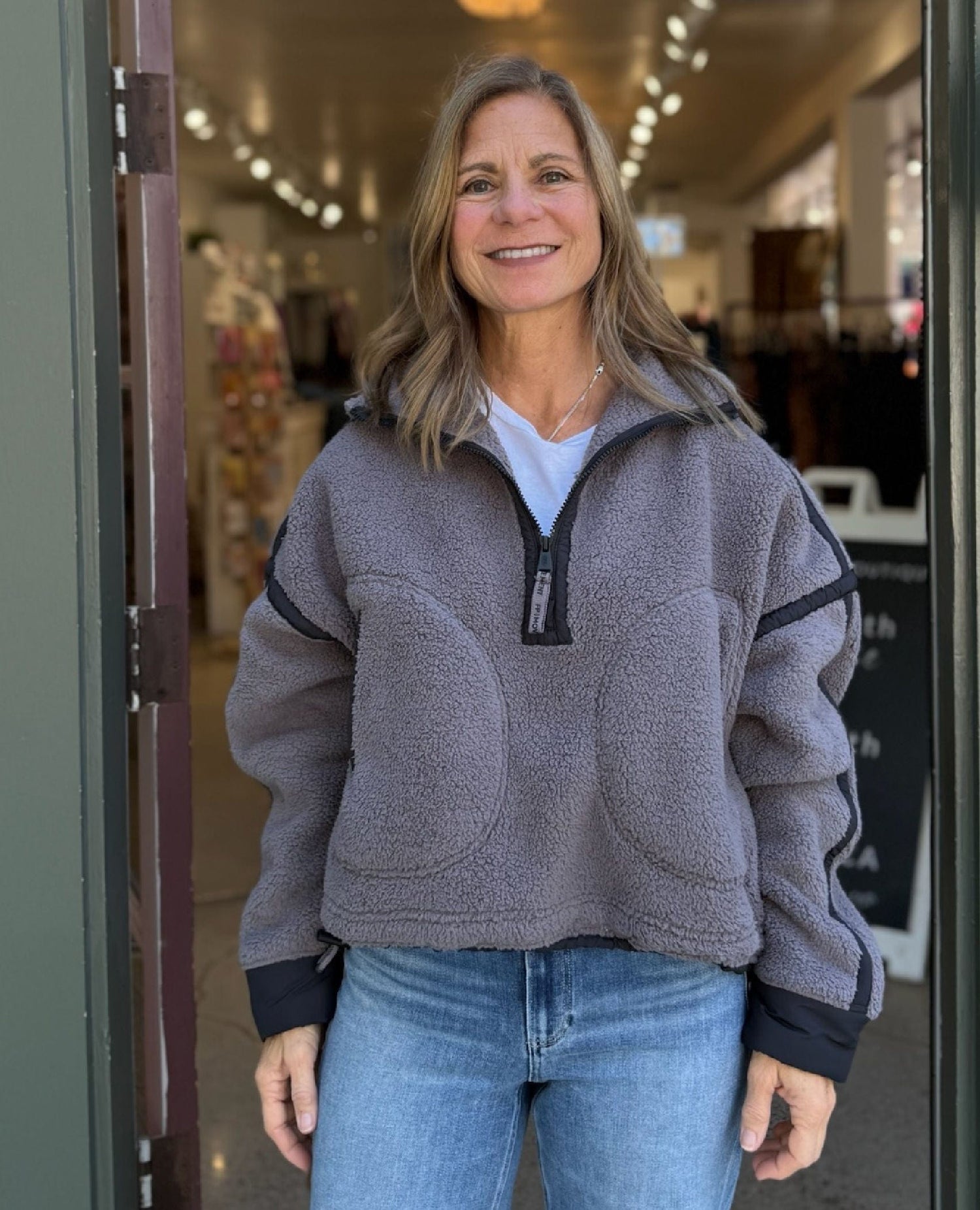 Mountain High Half Zip Fleece Gunmetal