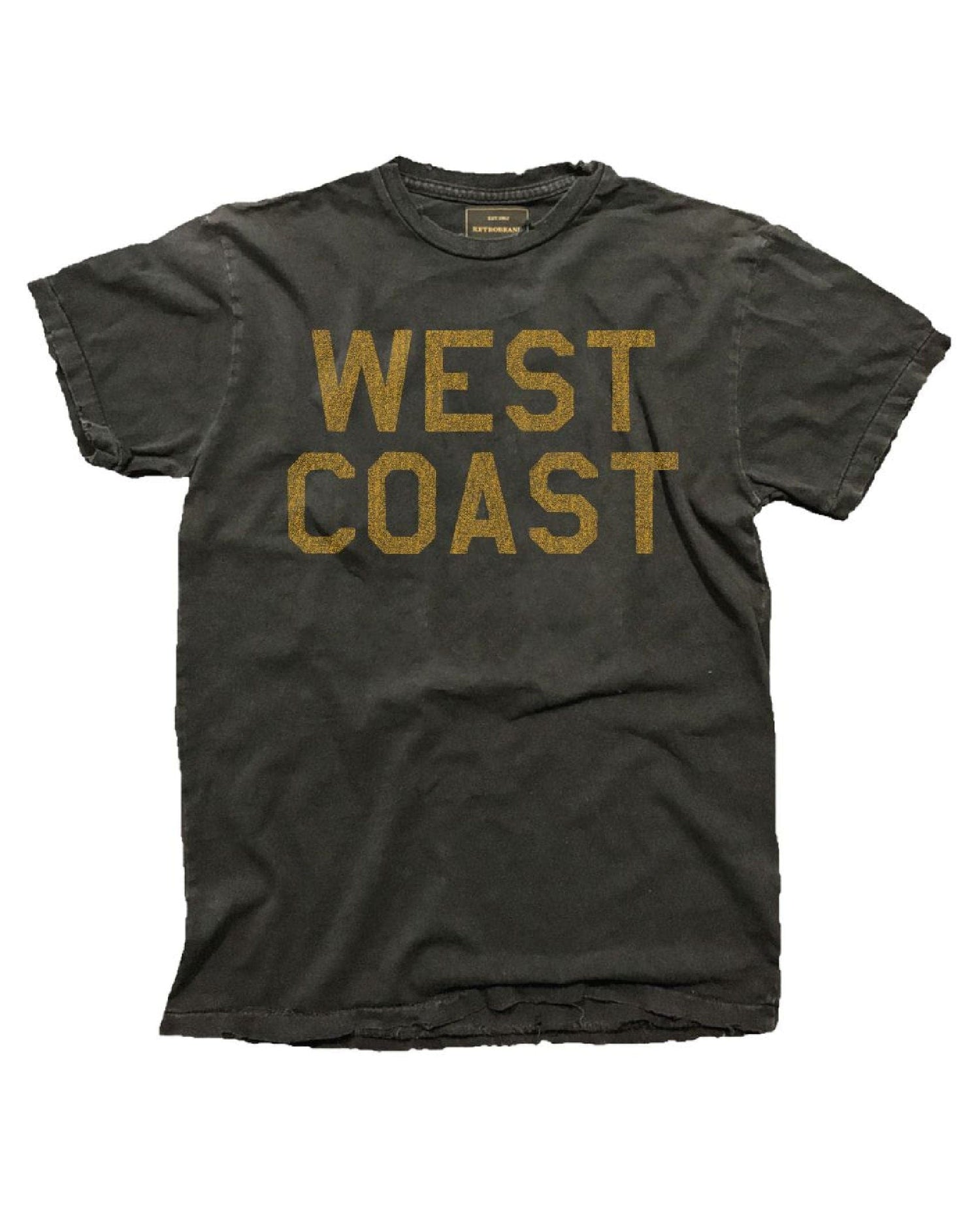 West Coast Vintage Black Tee