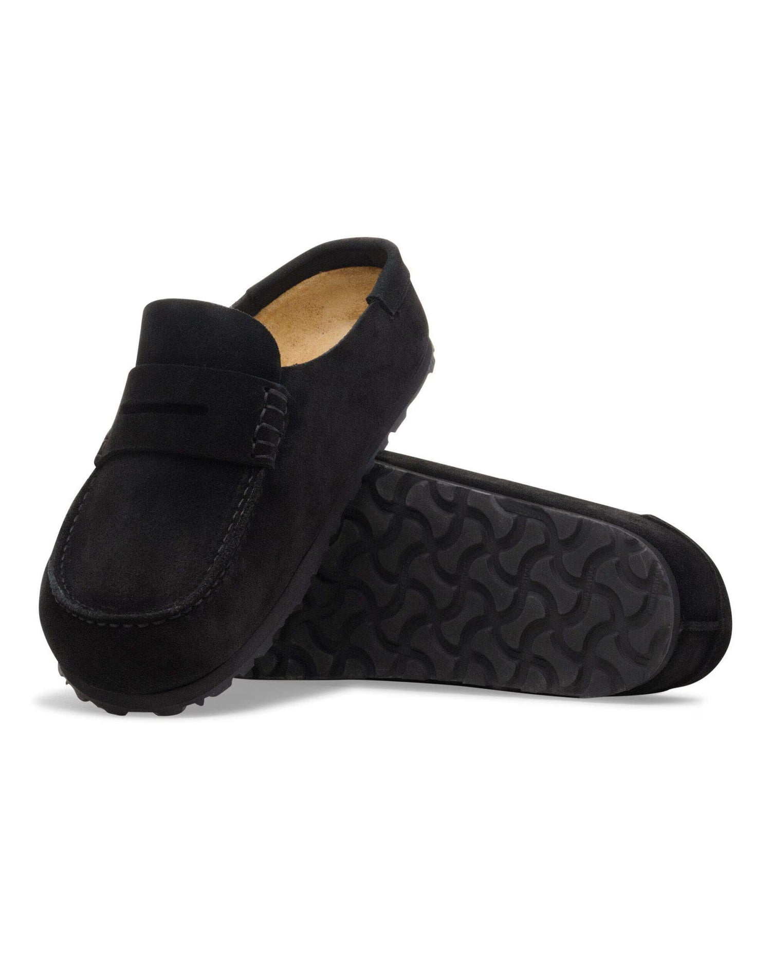 Naples Slide Loafer Suede Black