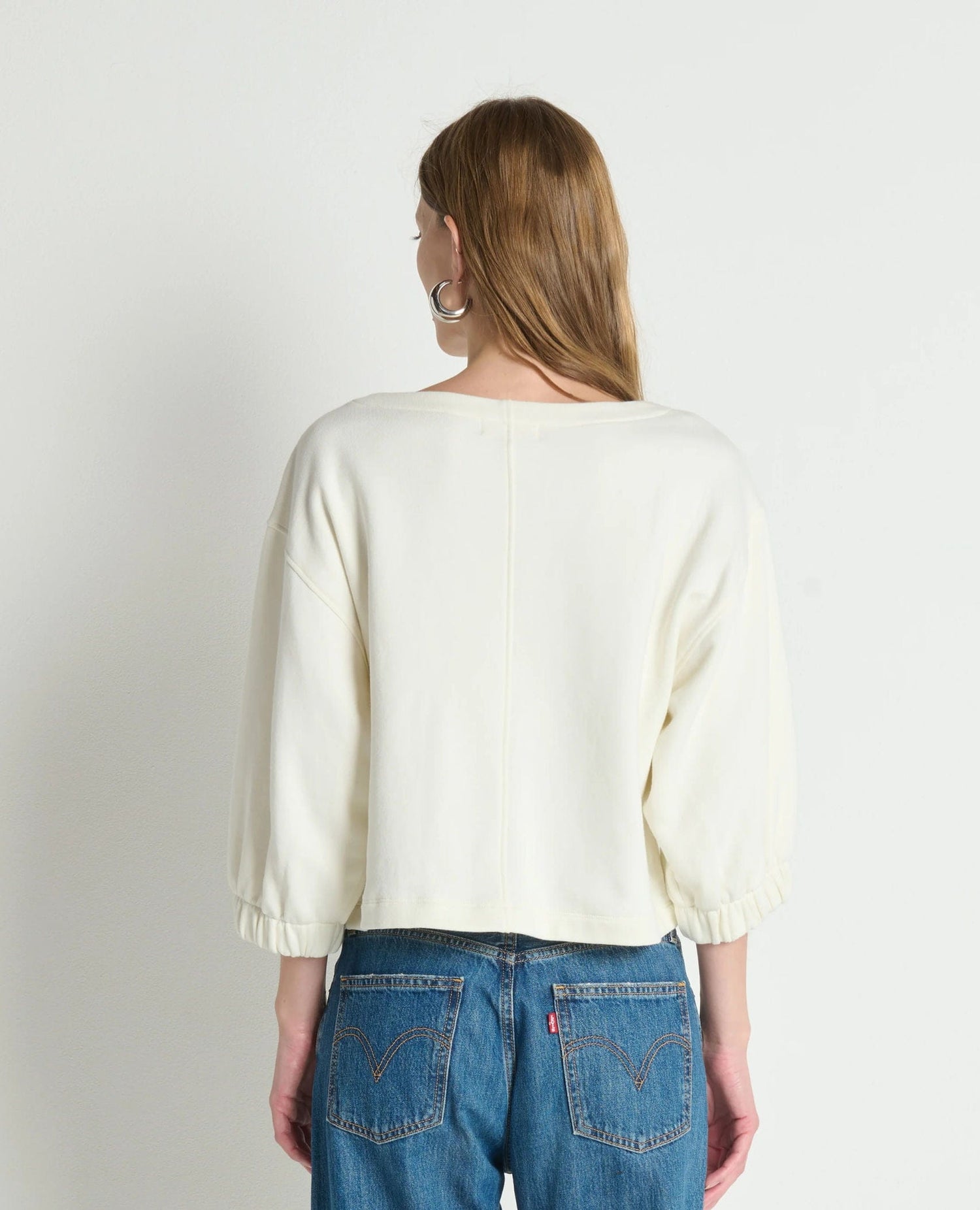 Geri Easy Sweatshirt Porcelain