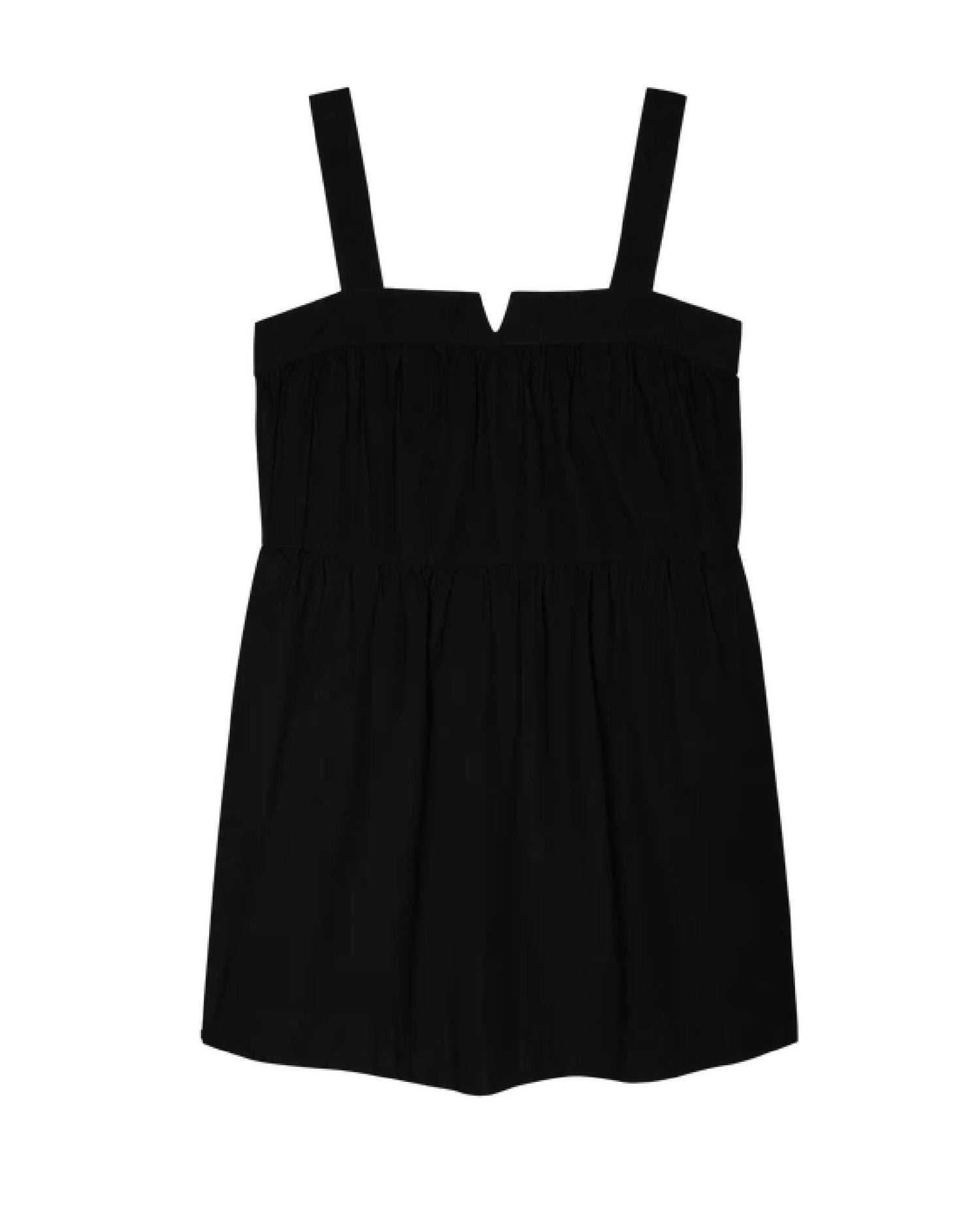 Nation Claribel Pocket Poplin Mini Dress Black