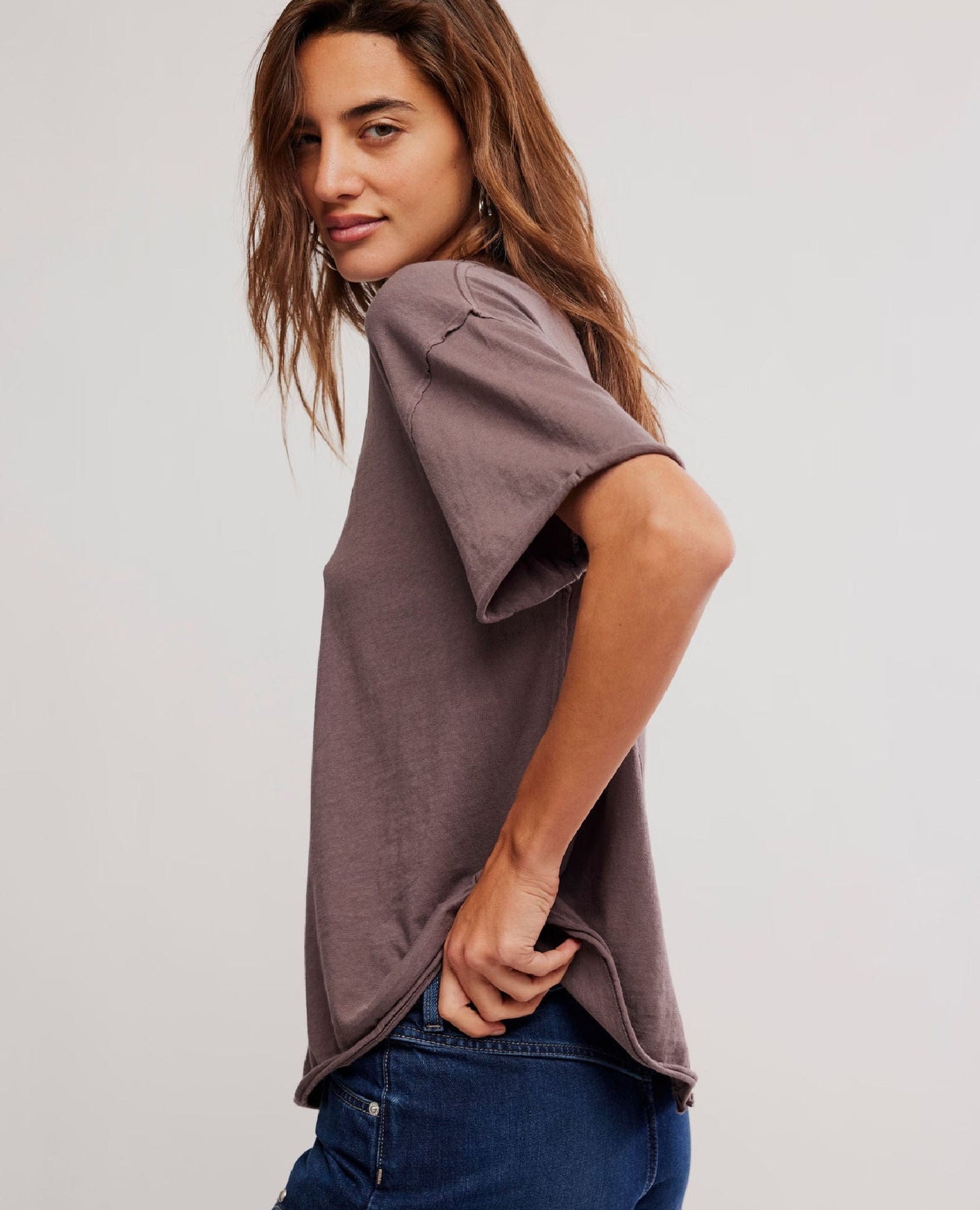 Nina Short Sleeve Tee Mochaccino