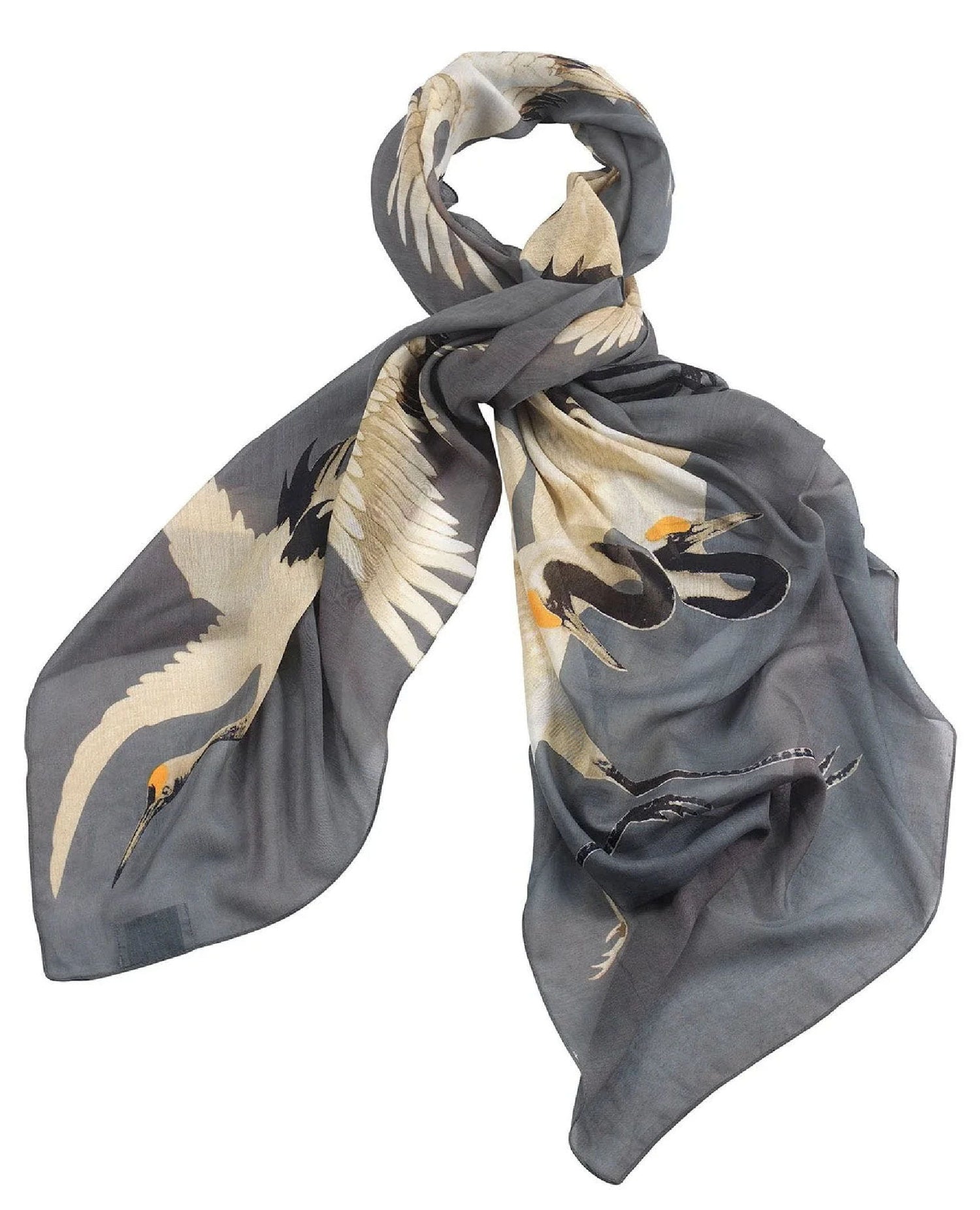 One Hundred Stars Stork Slate Grey Scarf