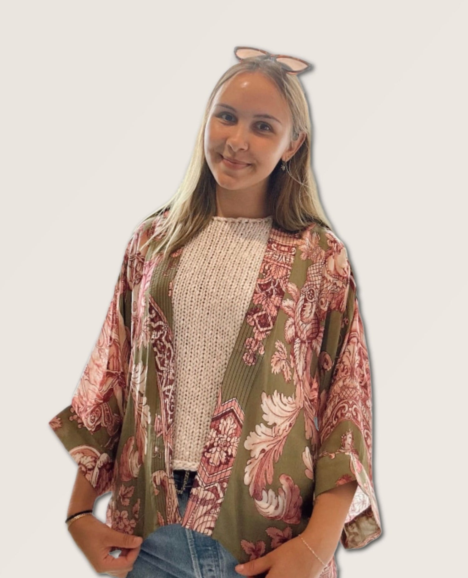 Angels Olive Kimono