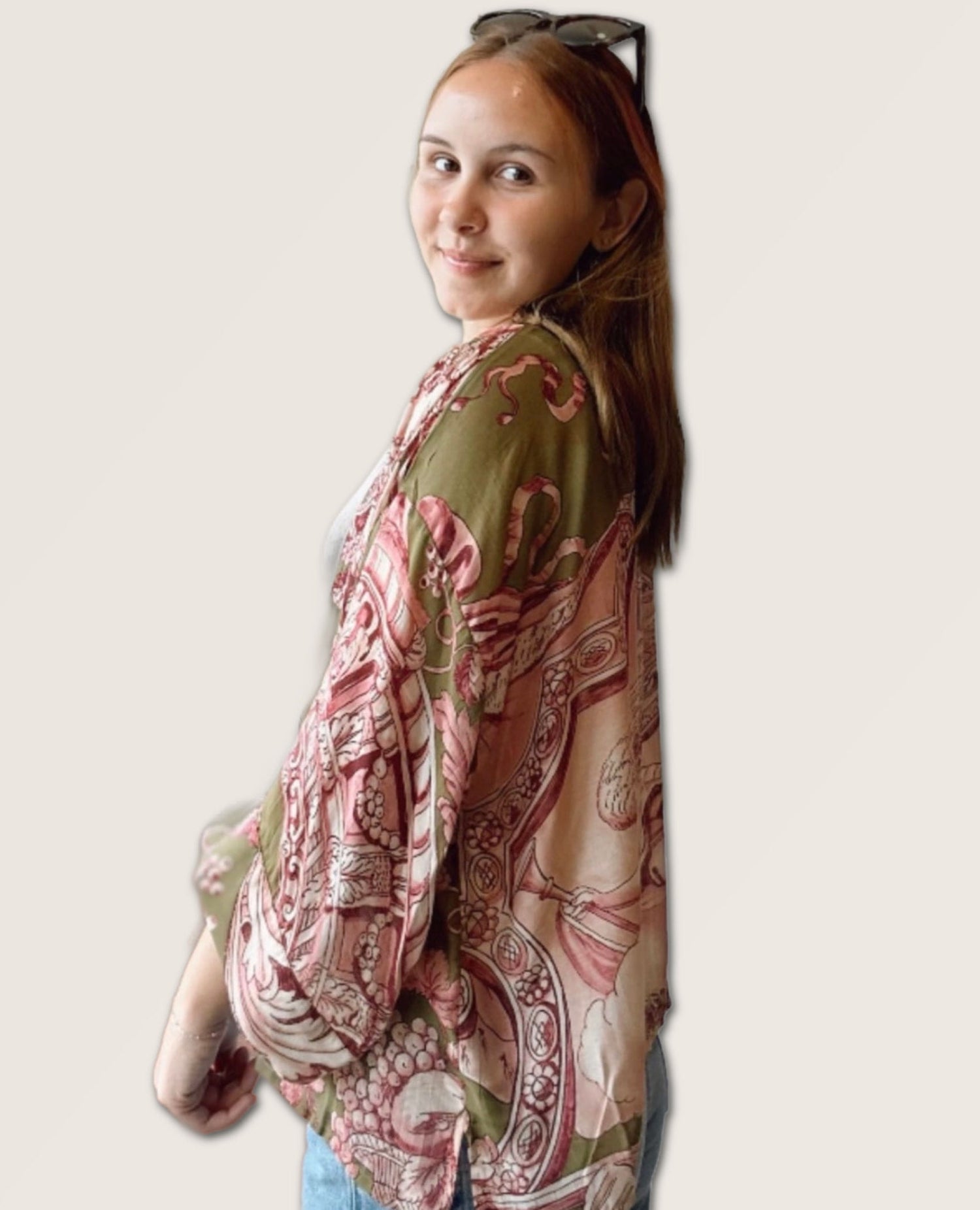 Angels Olive Kimono