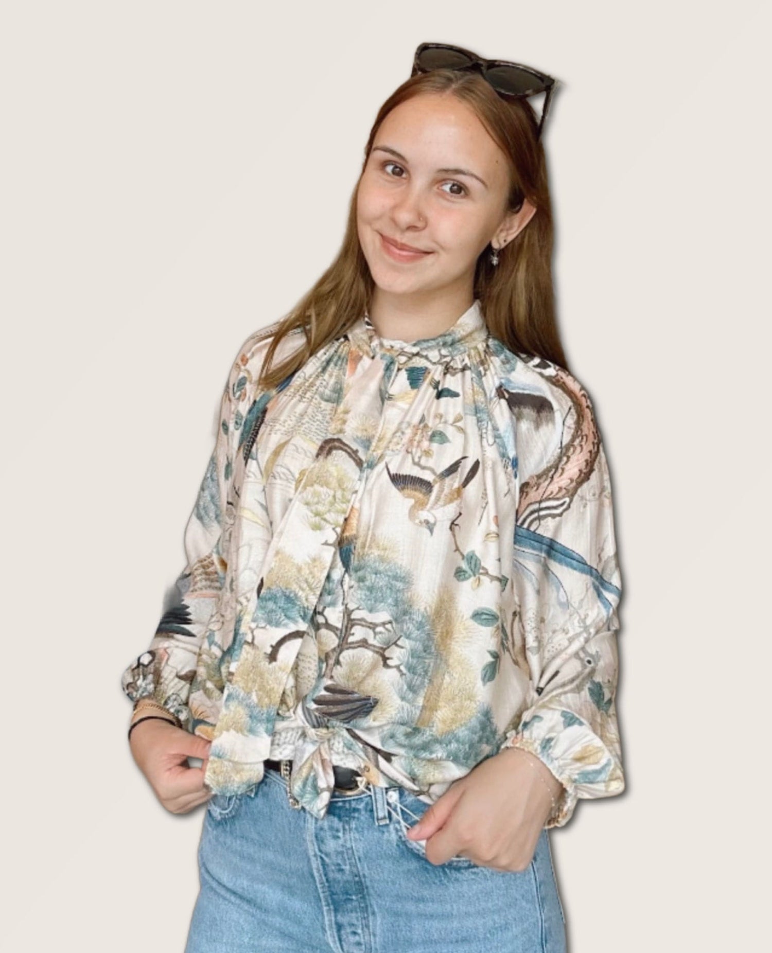 Hummingbird Bow Blouse