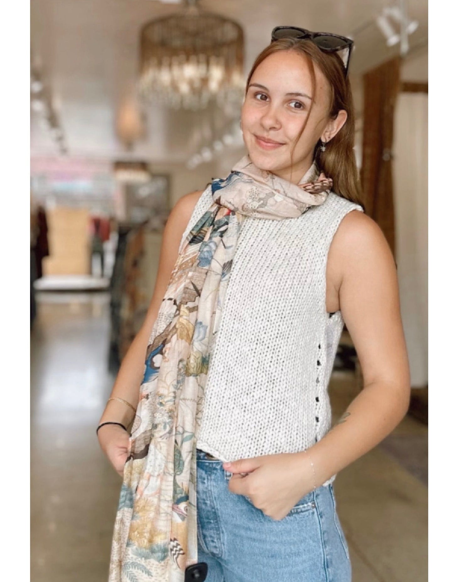 Hummingbird Nude Scarf