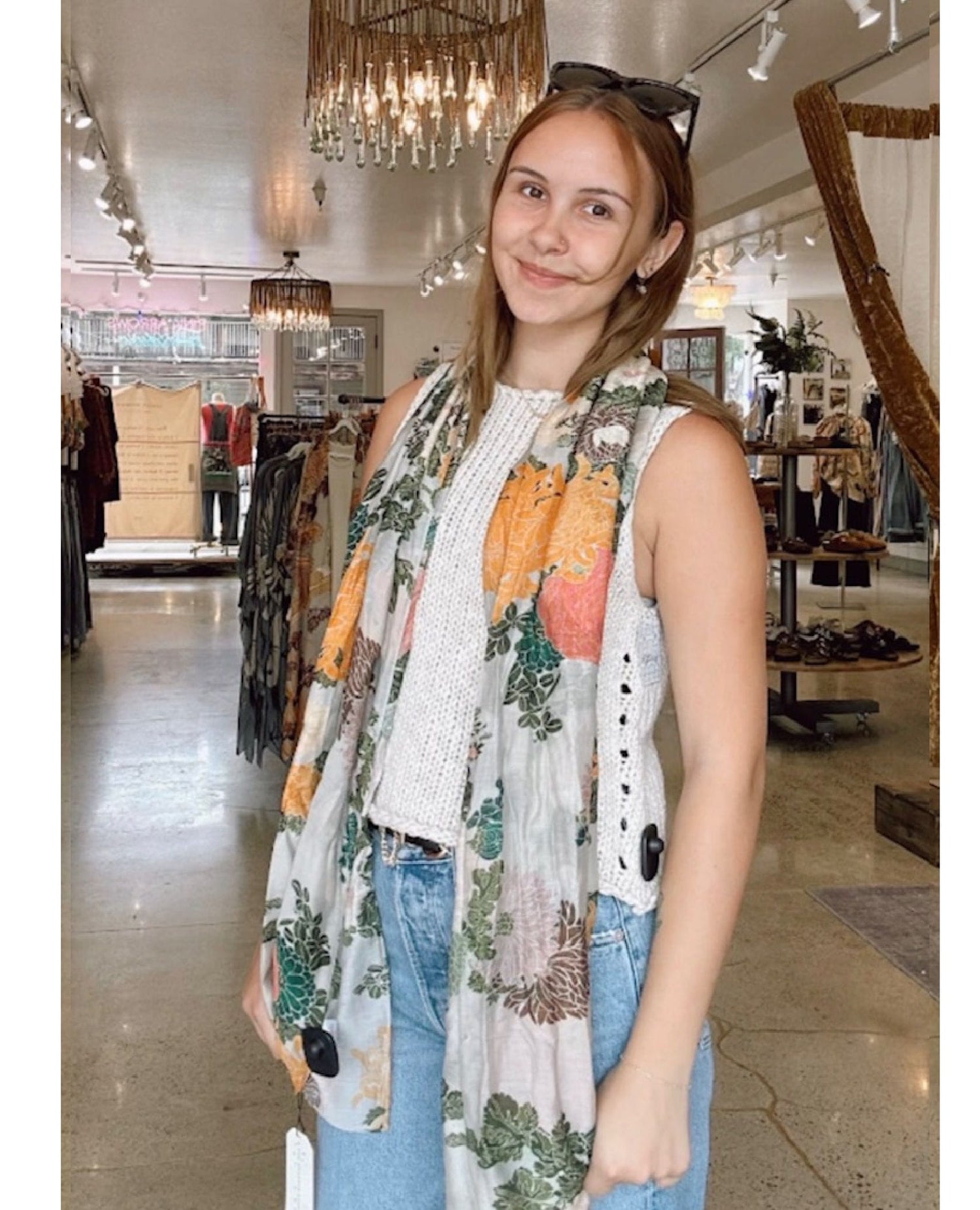 Jacquard Putty Scarf